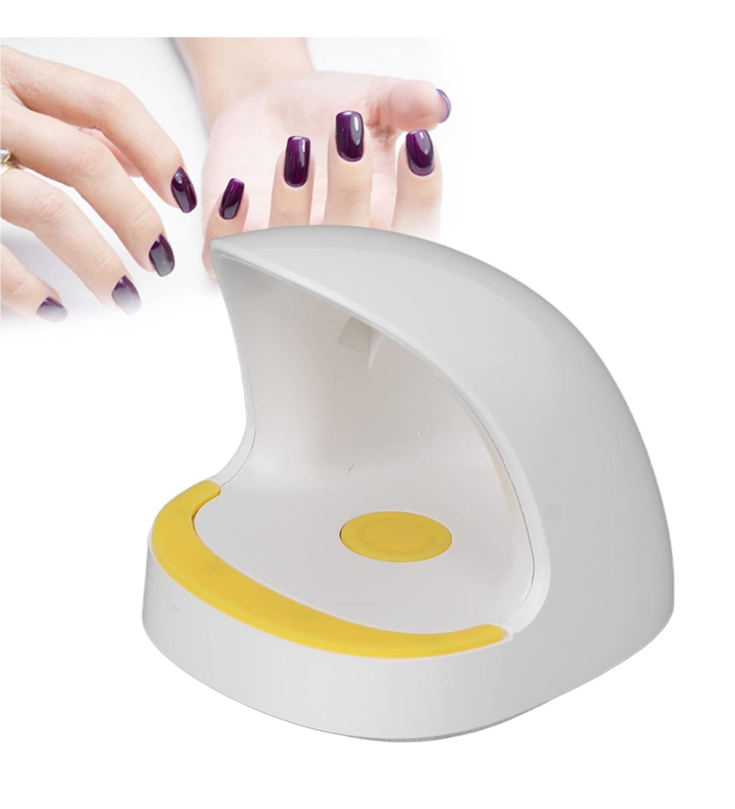 Buy 6W UV Nail Lamp - Mini Gel Curing Lamp with 360 Lighting USB Rechargeable LED Nail Polish Dryer - Buy Online on SooperMarket.com