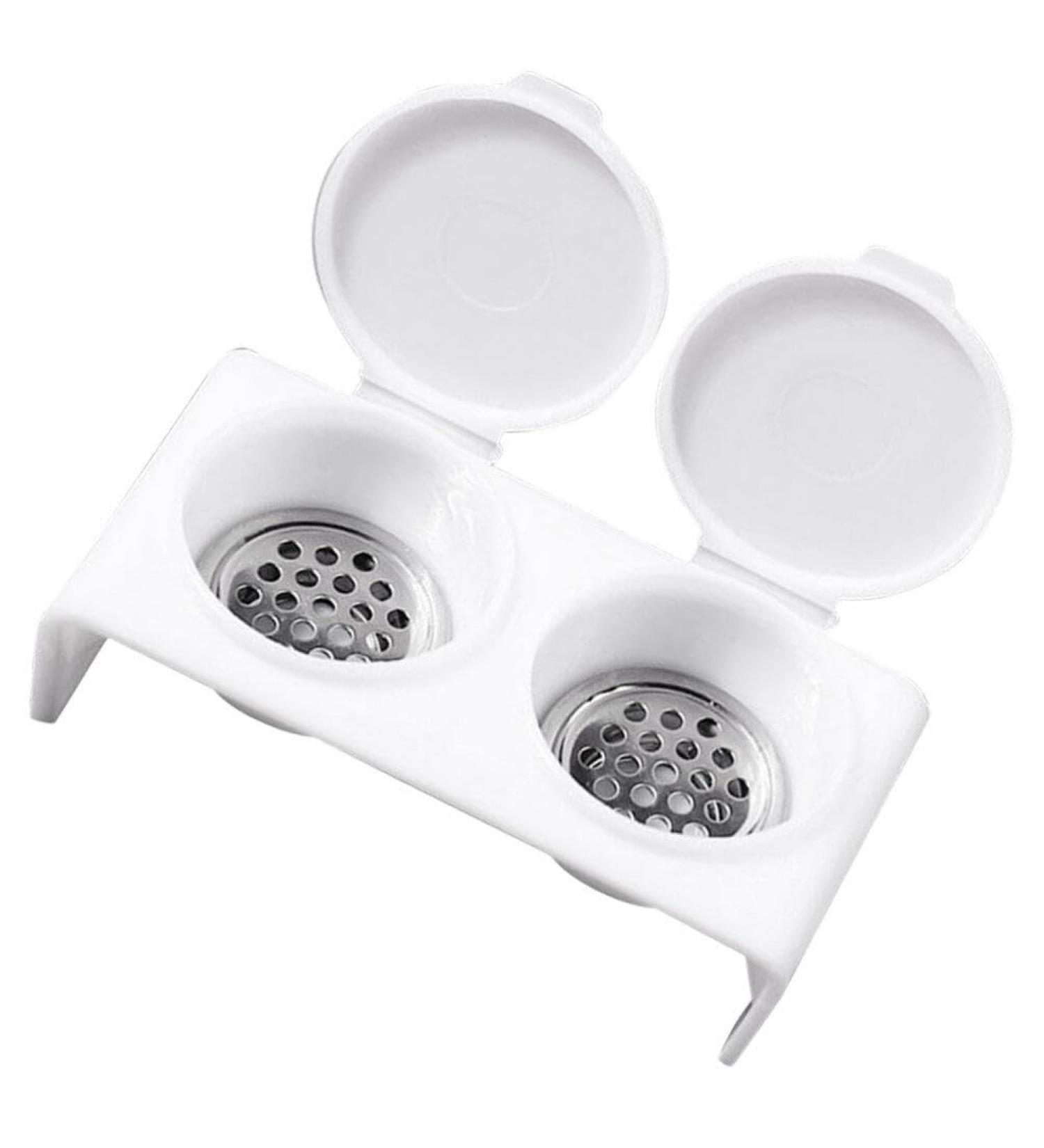 FOMIYES Double Cup Plastics Nail Art Cup Bowl Soaking Dish Dappen Dish with Lids for Mixing Acrylic Powder Liquid for Nail Art Manicures Tools - Buy Online on SooperMarket.com