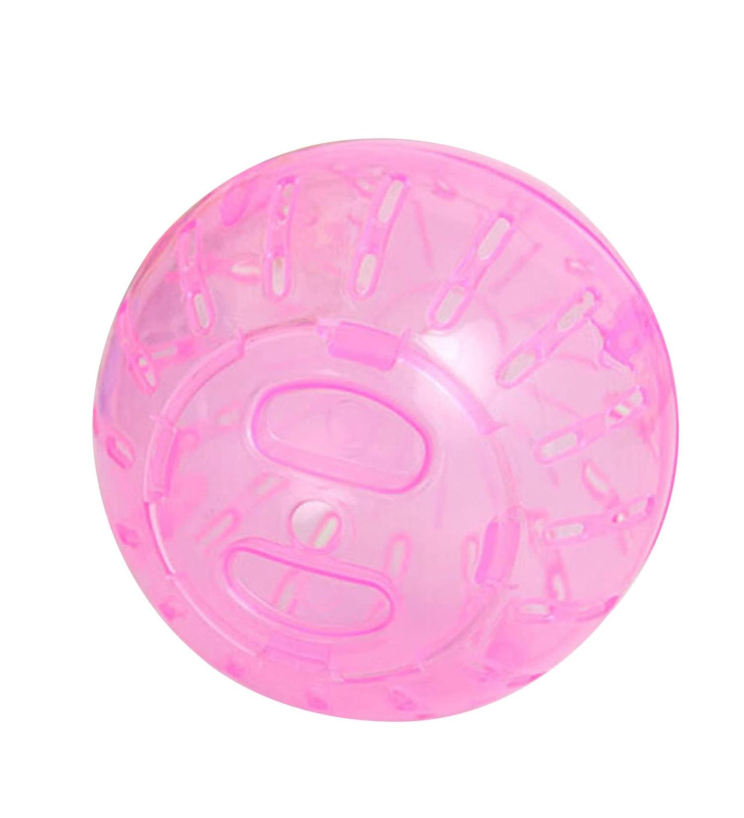 BCDZZ Pet Plastic Ball Toys Mini Pet Rodent Mice Jogging Ball Toys Hamster Gerbil Rat Exercise Balls Play Toys Pink