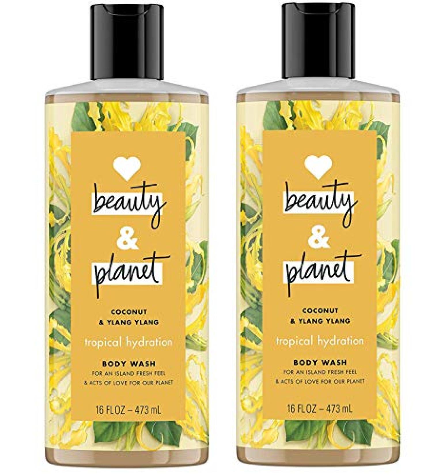 Love Beauty And Planet Coconut and Ylang Ylang Tropical Hydration Body Wash 16 oz 2 count