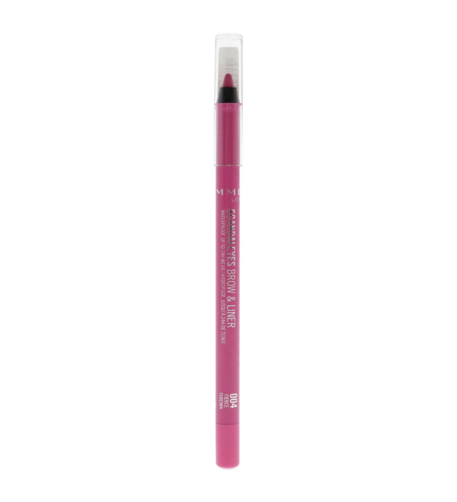 Rimmel Scandaleyes Waterproof Brow & Liner Kajal - Fierce Fuchsia | Long-lasting Formula - Buy Online on SooperMarket.com