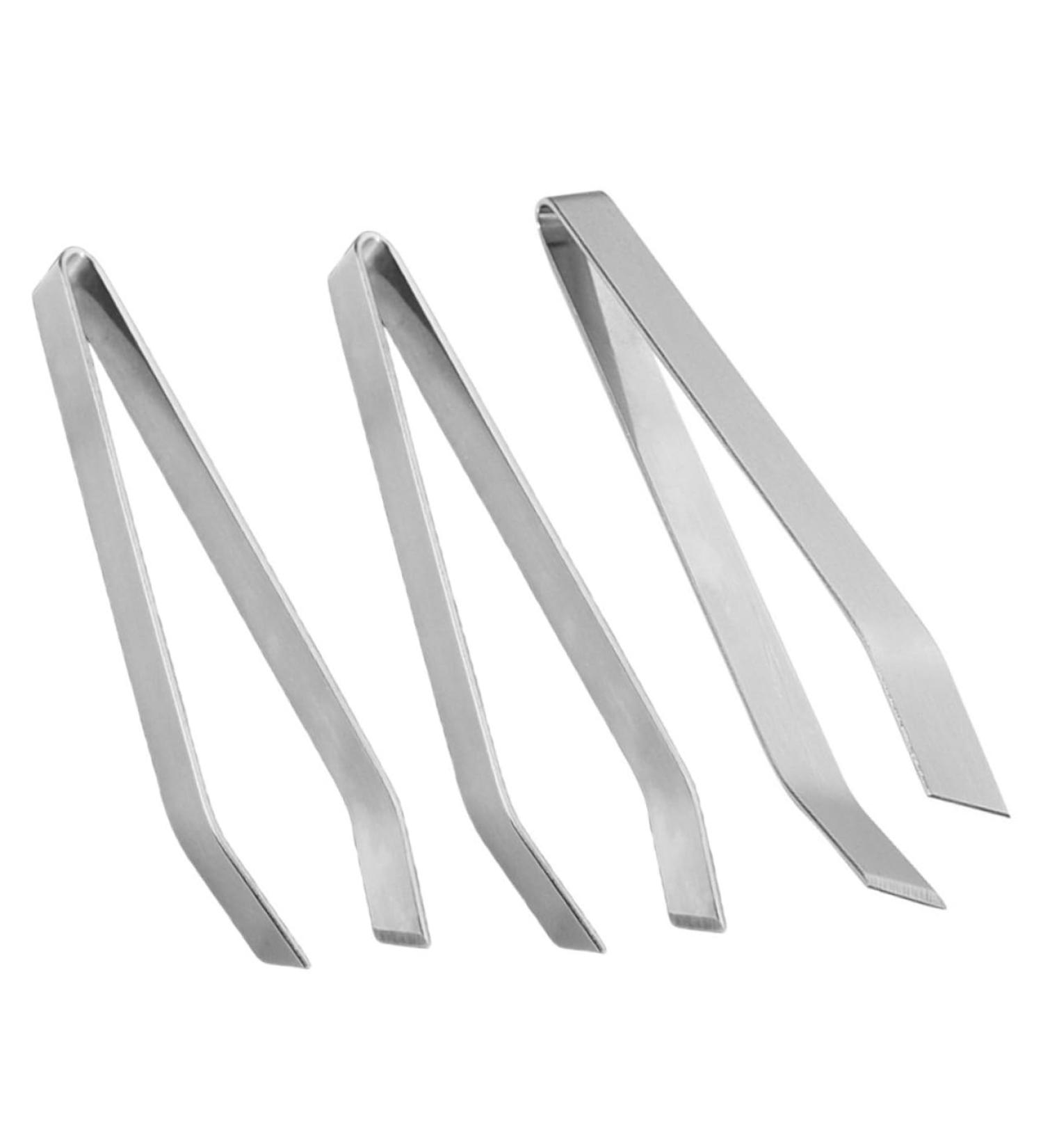 Angoily 3 pcs Kitchen Tweezers Set - Sloping Pointed Hair Tools for Bone & Fishbone Removal - Buy Online on SooperMarket.com