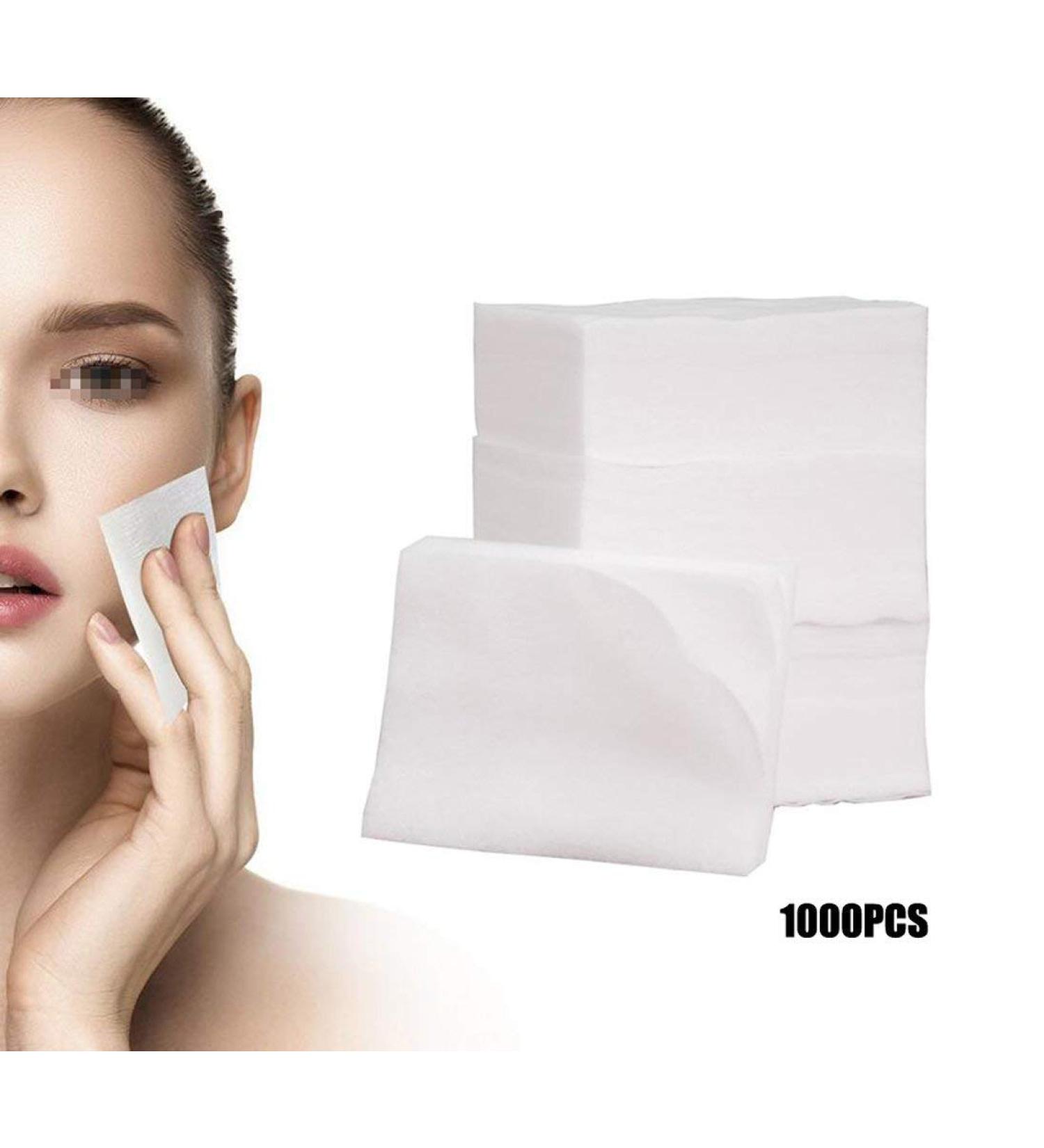 Mirea (1000PCS) White Breathable Non-woven Disposable Fabric Slim Thin Makeup Facial Soft Cotton Pads Face Deep Cleaning Paper Wiper for Make up Cosmetic Nail Polish Removing Skin Care Beauty Tools - Buy Online on SooperMarket.com