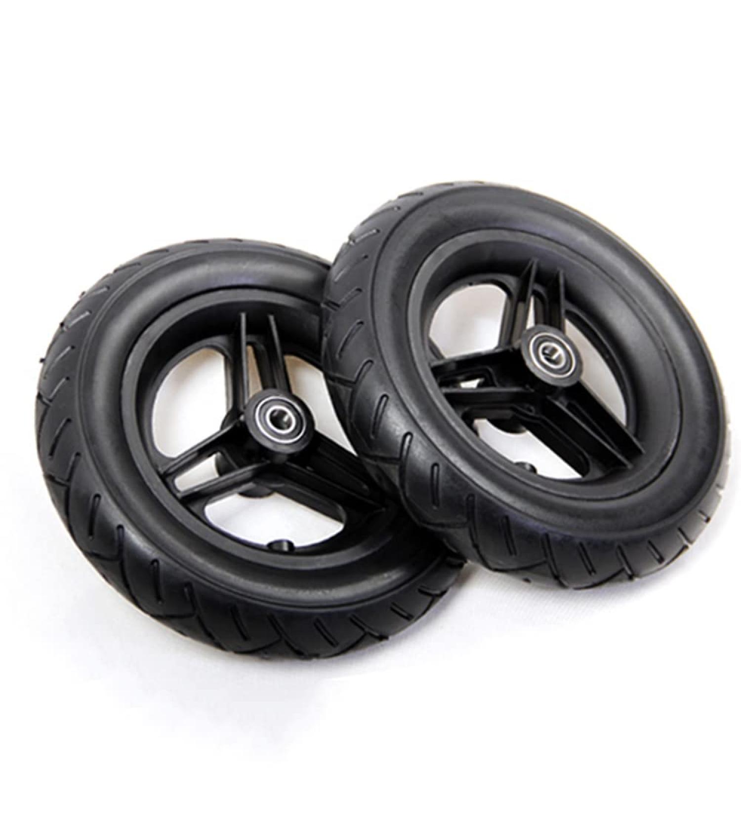 Wheelchair Front Wheel 1 Pair Electric Wheelchair Front Wheels 10Inch Heavy Duty Replacementer Wheel Wheelchair Solid Tire for Rollator - Buy Online on SooperMarket.com