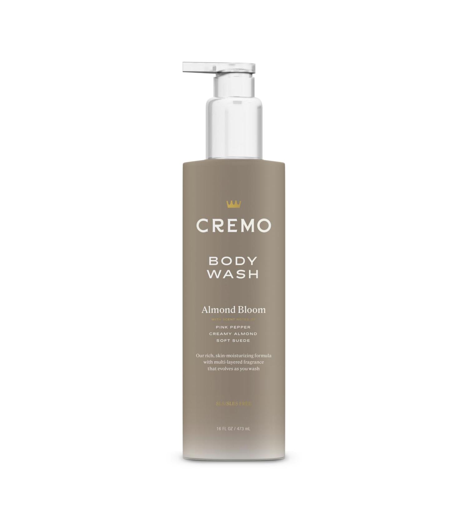 Cremo Almond Bloom Body Wash for Women - 16 Fl Oz | Moisturizing with Pink Pepper & Suede - International Shipping Available - Buy Online on SooperMarket.com