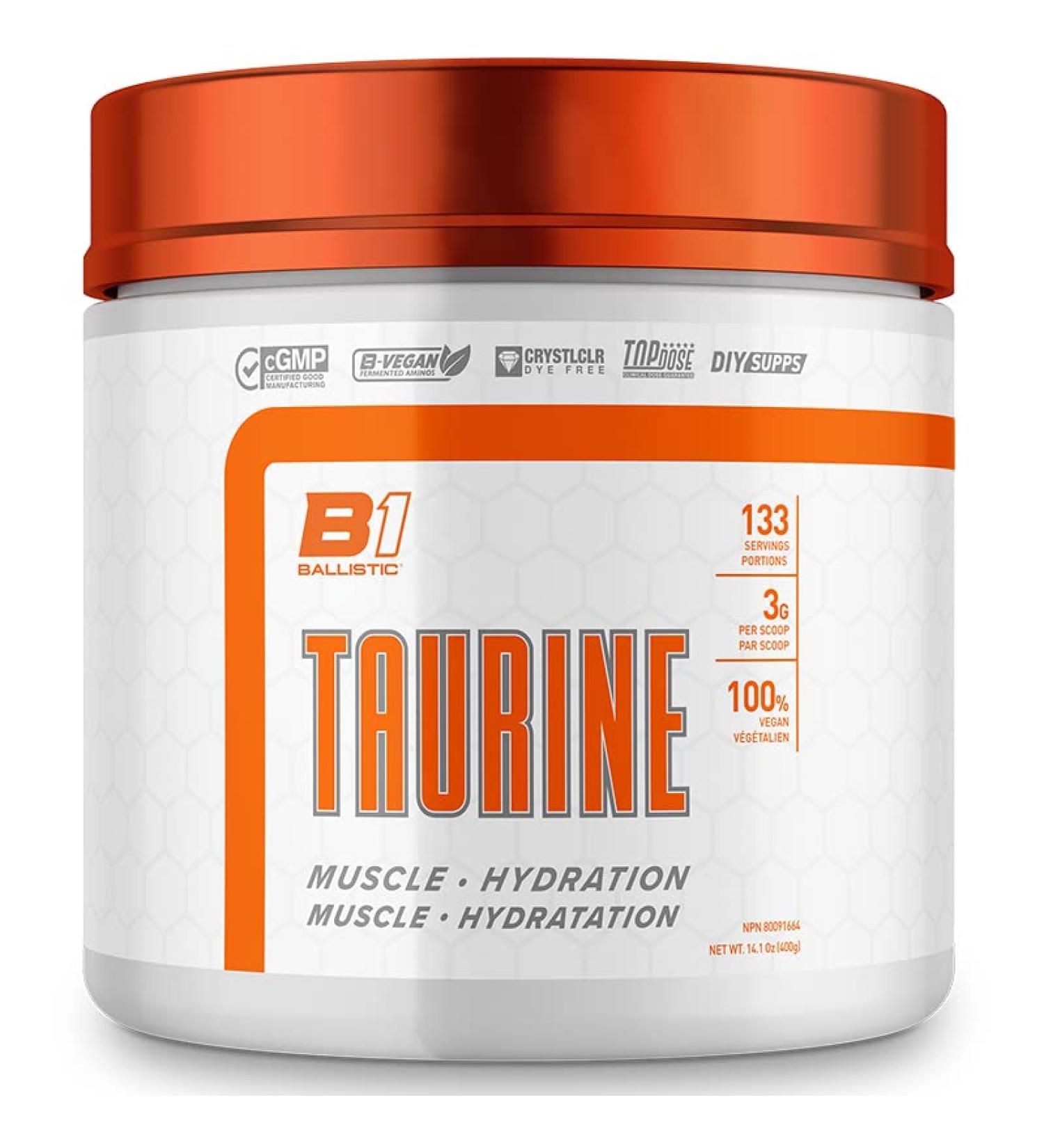Ballistic Supps - Vegan Taurine - 400 Grams - Buy Online on SooperMarket.com