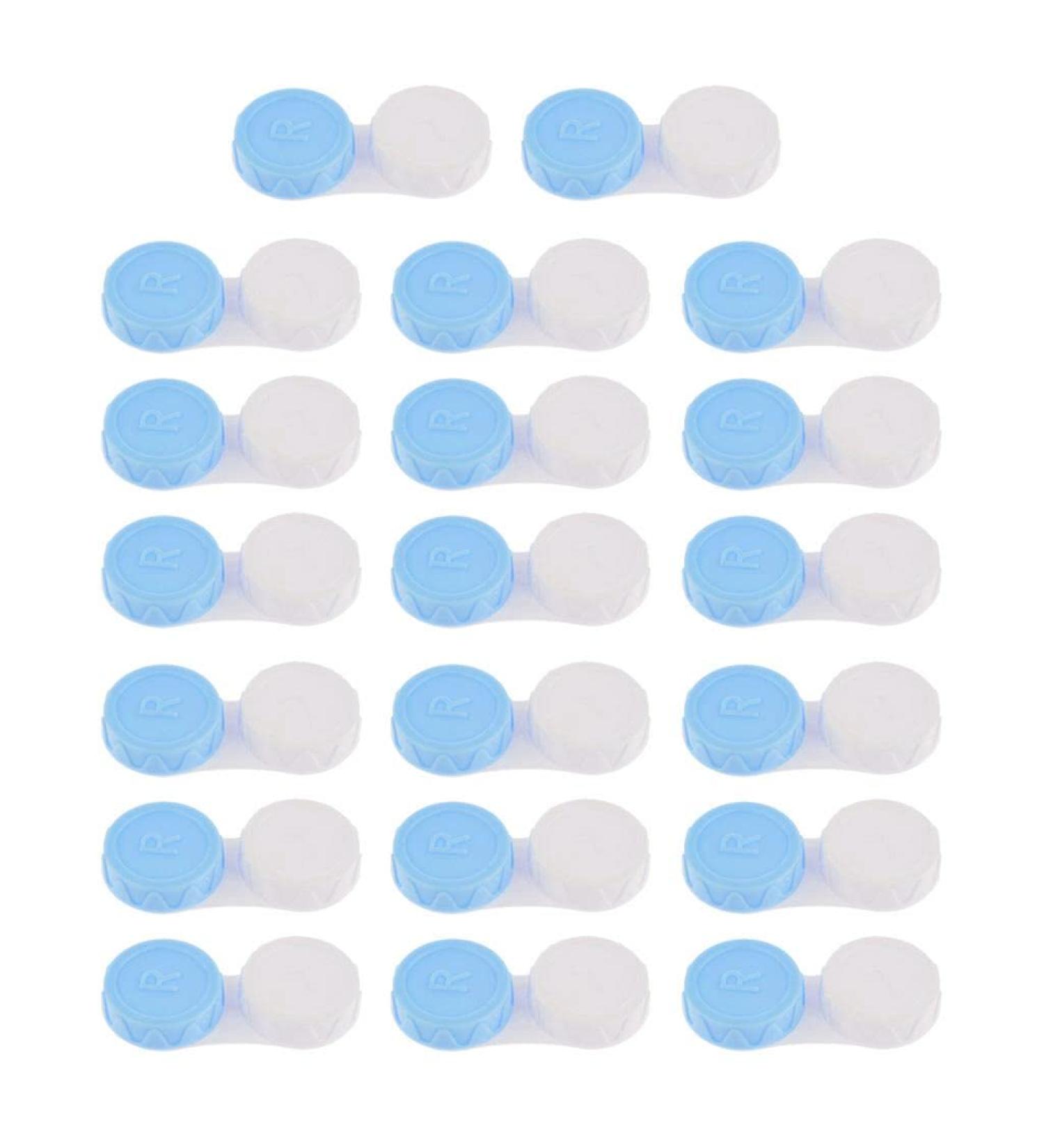 Bonarty 20pcs L/R Marked Mini Contact Lens Box Travel Lenses - Blue as described - Buy Online on SooperMarket.com