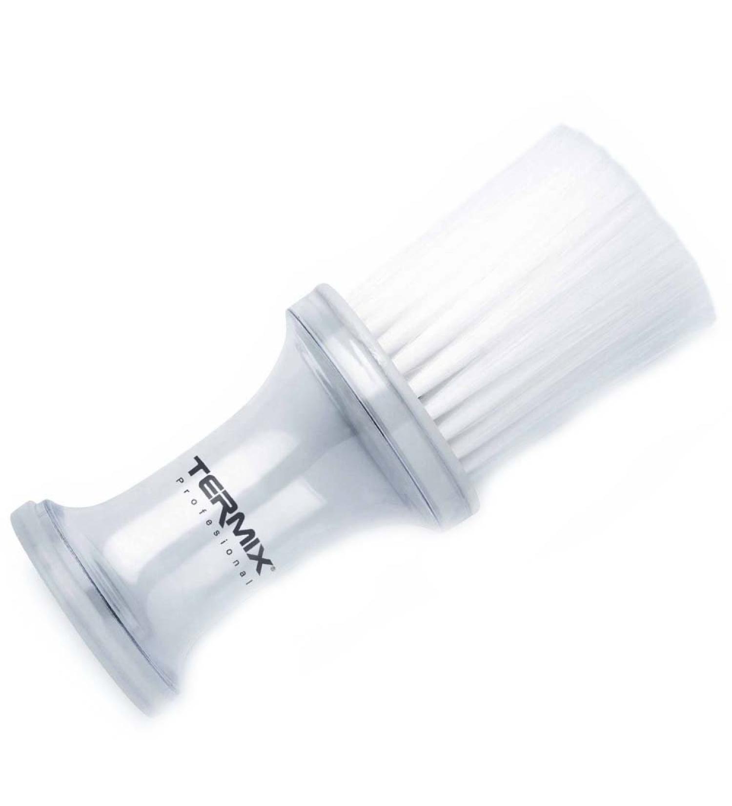 Termix Professional Talk Brush - Neck Cleaning Brush with Soft Fibers for Hairdressing Salons | Transparent & White Fiber Design - Buy Online on SooperMarket.com