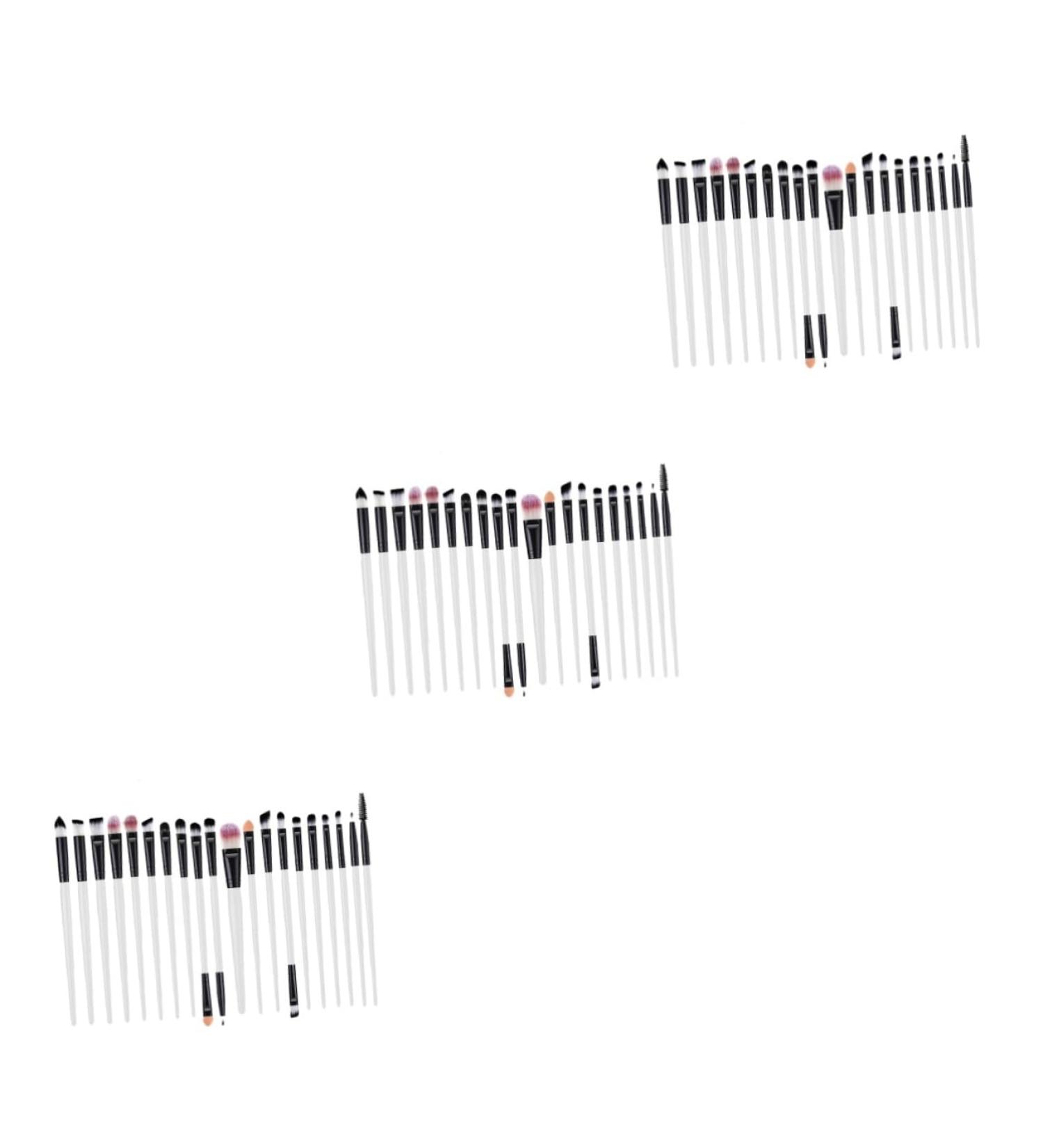 Shop Housoutil 60 Pcs Eyeshadow & Eyelash Brush Kit - Portable Makeup Accessories for Women | International Shipping - Buy Online on SooperMarket.com