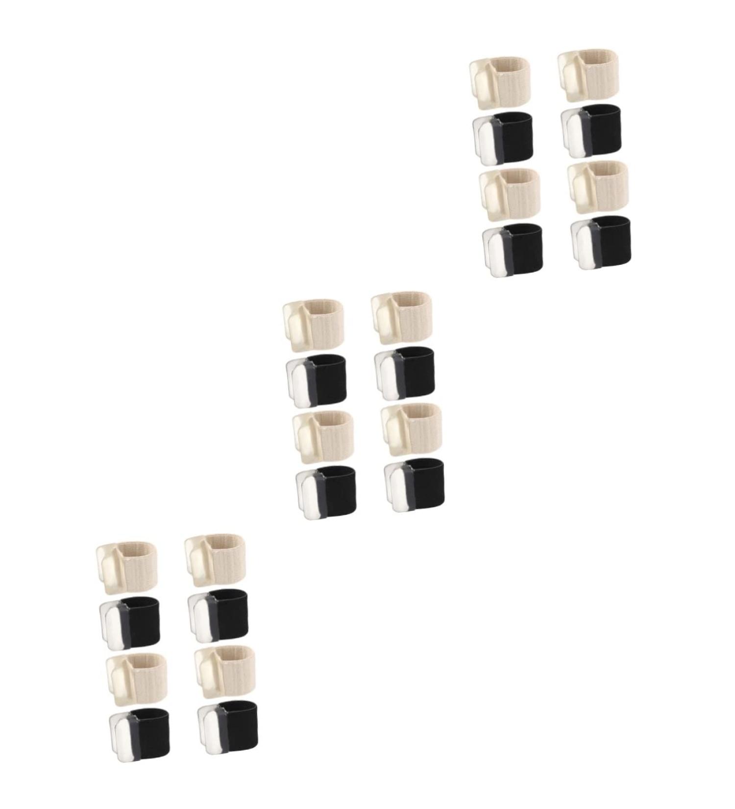 FRCOLOR Toe Separator Thumb Splints with Bunion Cushion Sleeves - 12 Pairs, Breathable Orthotics for Big Toe, Assorted Colors - 2.5x1.9cm - Buy Online on SooperMarket.com