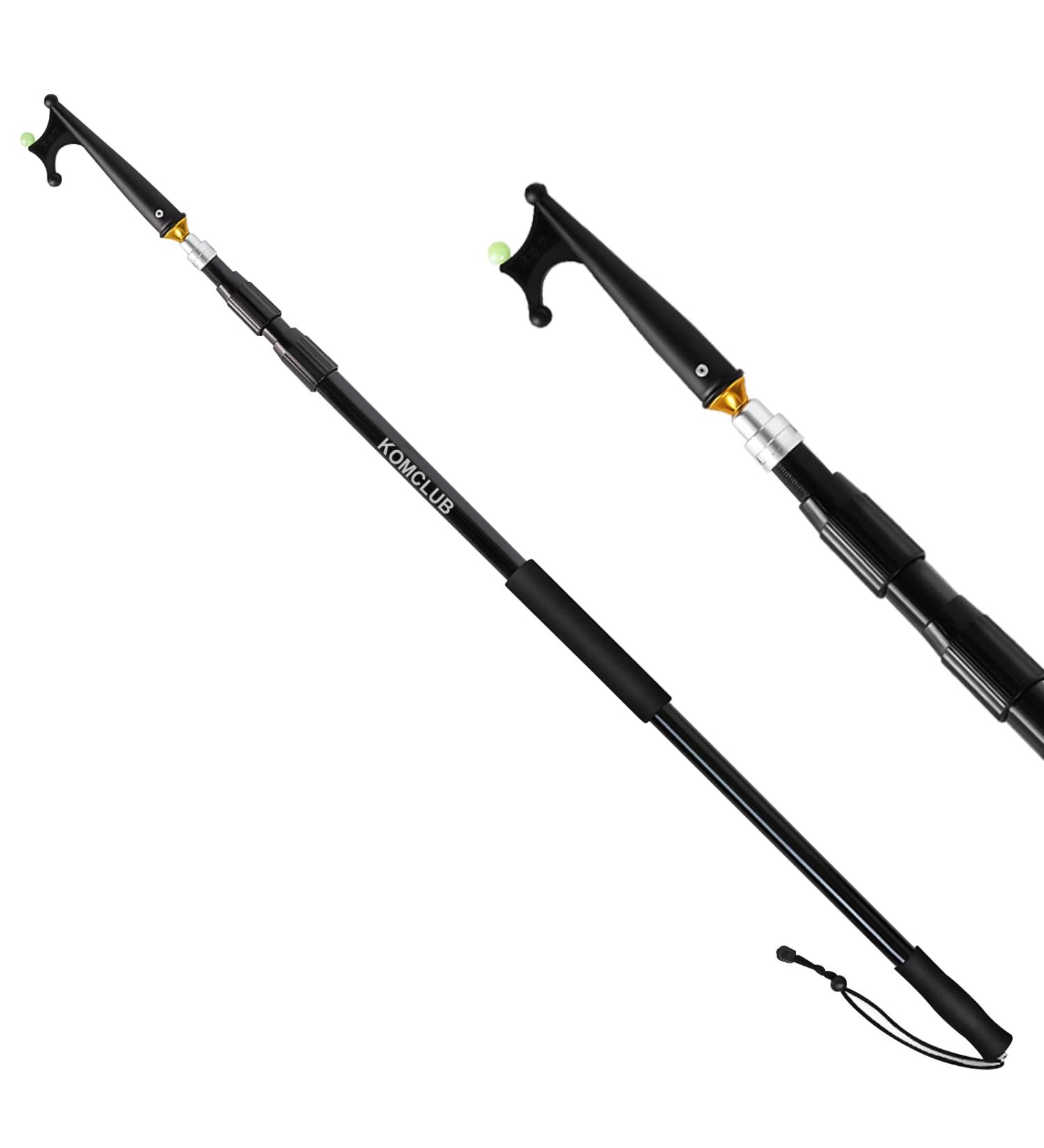 KOMCLUB Telescoping Boat Hooks - 3 Stage Aluminum Push Pole - Lightweight & Floating - Non-Slip Rubber Handle - Durable Boating Accessories - Multi-Color Rust-Resistant Boat Gaff - 12FT - Buy Online on SooperMarket.com