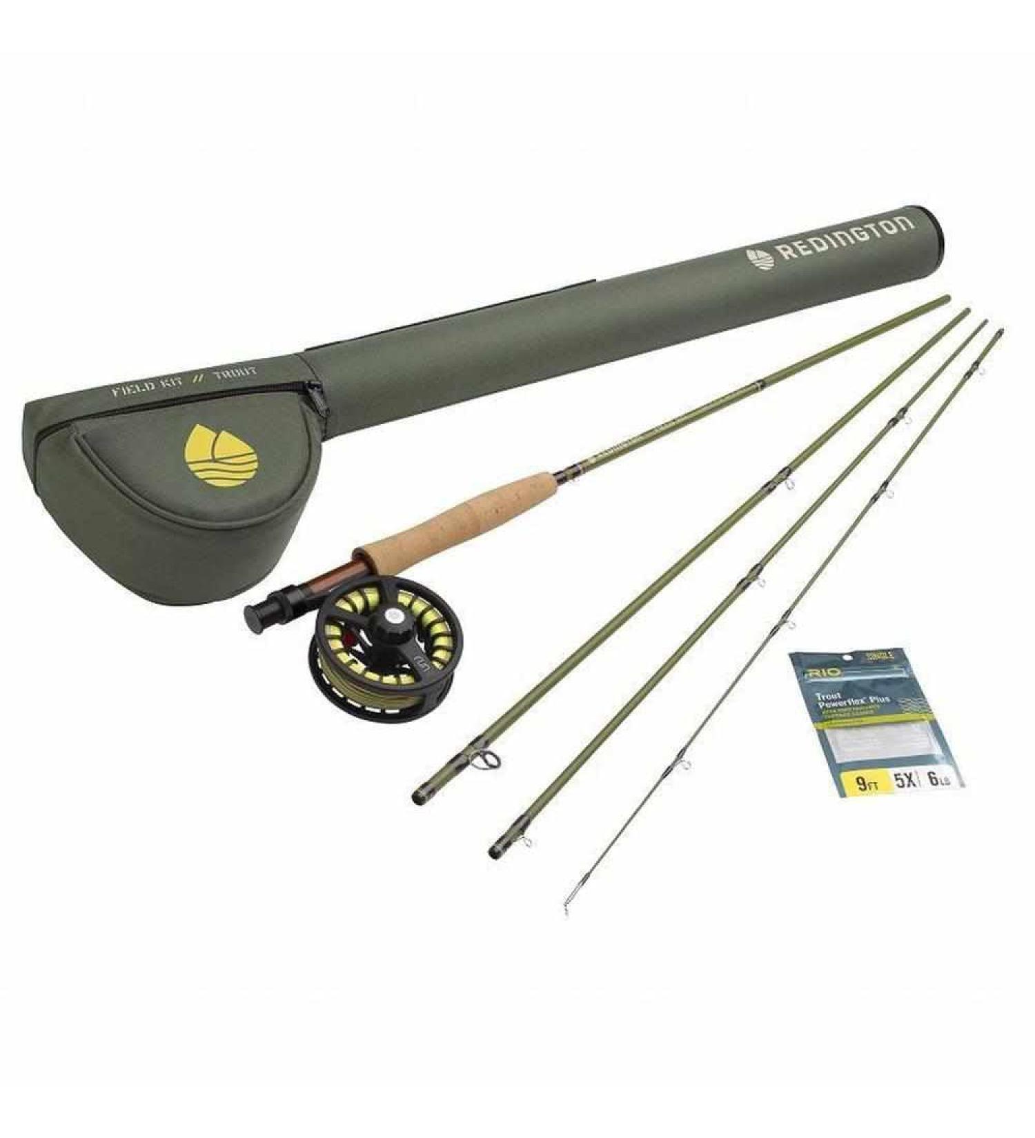 Redington Fly Fishing Set Fly Rod and Reel Combo Fly Line Carry Bag Trout
