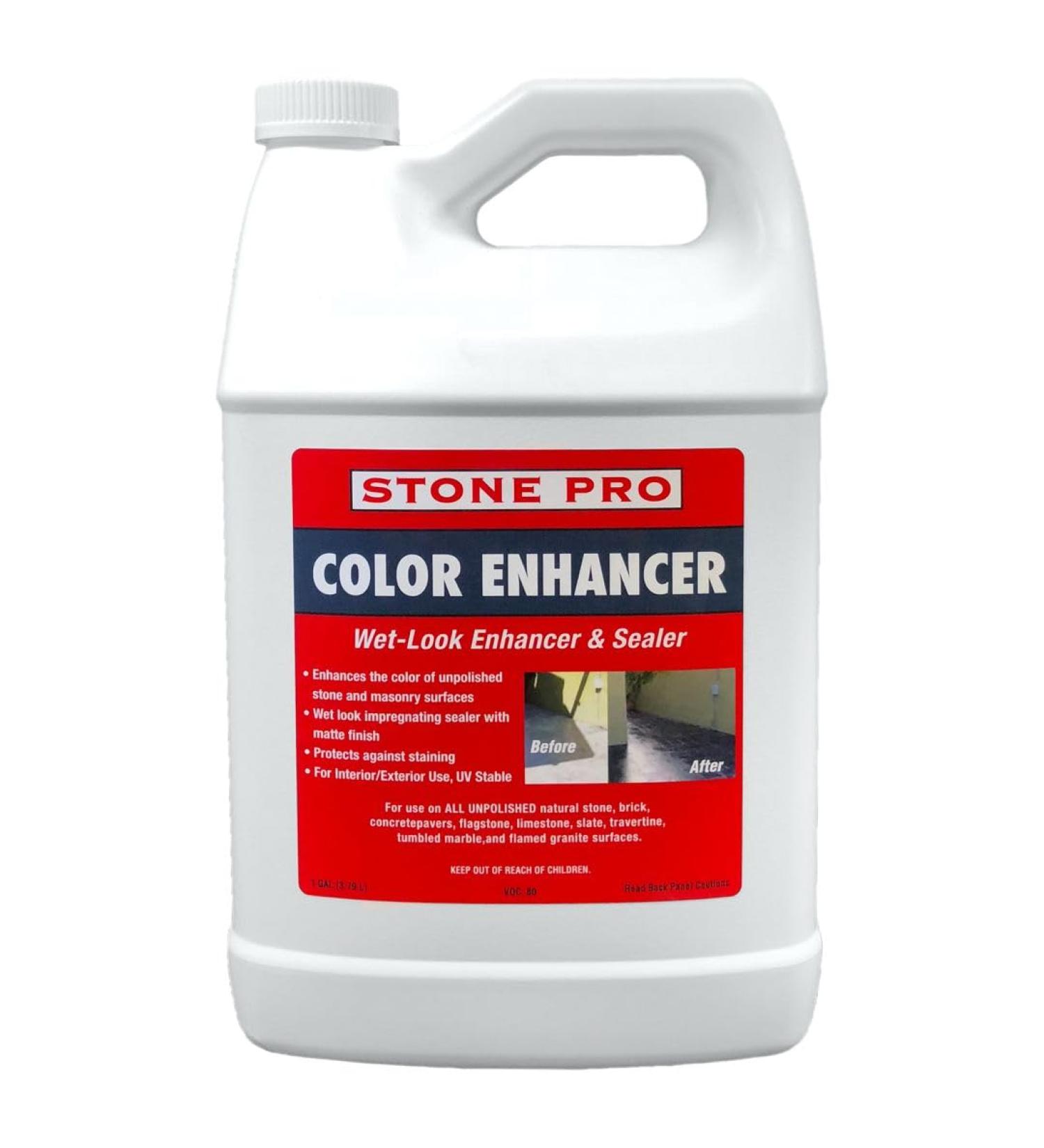 Stone Pro Color Enhancer Wet Look Sealer - Premium Gallon for Stunning Stone Finish | International Shipping Available - Buy Online on SooperMarket.com