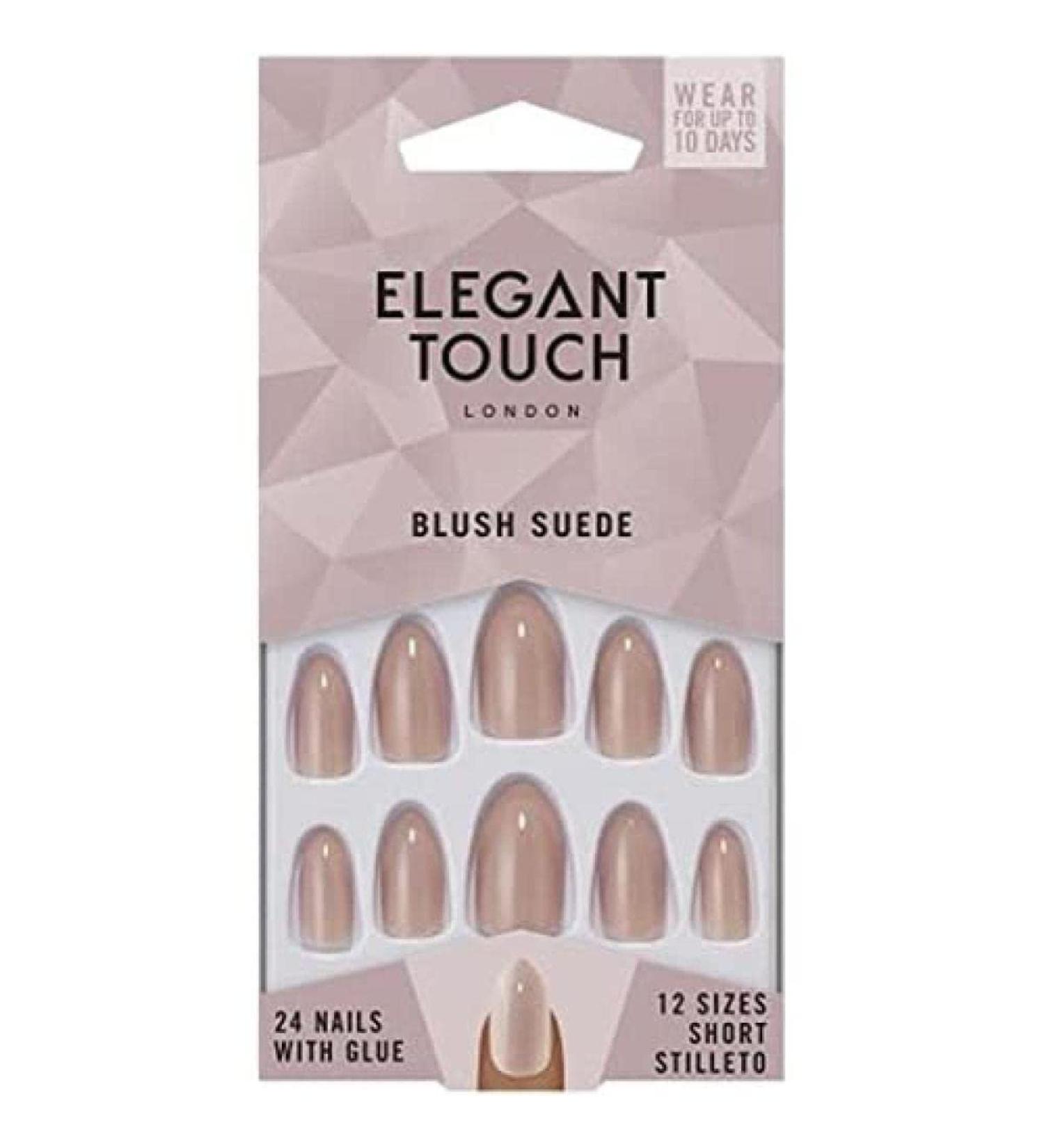 Elegant Touch Core Colour Nails Blush Suede Nude 24 Count (Pack of 1)
