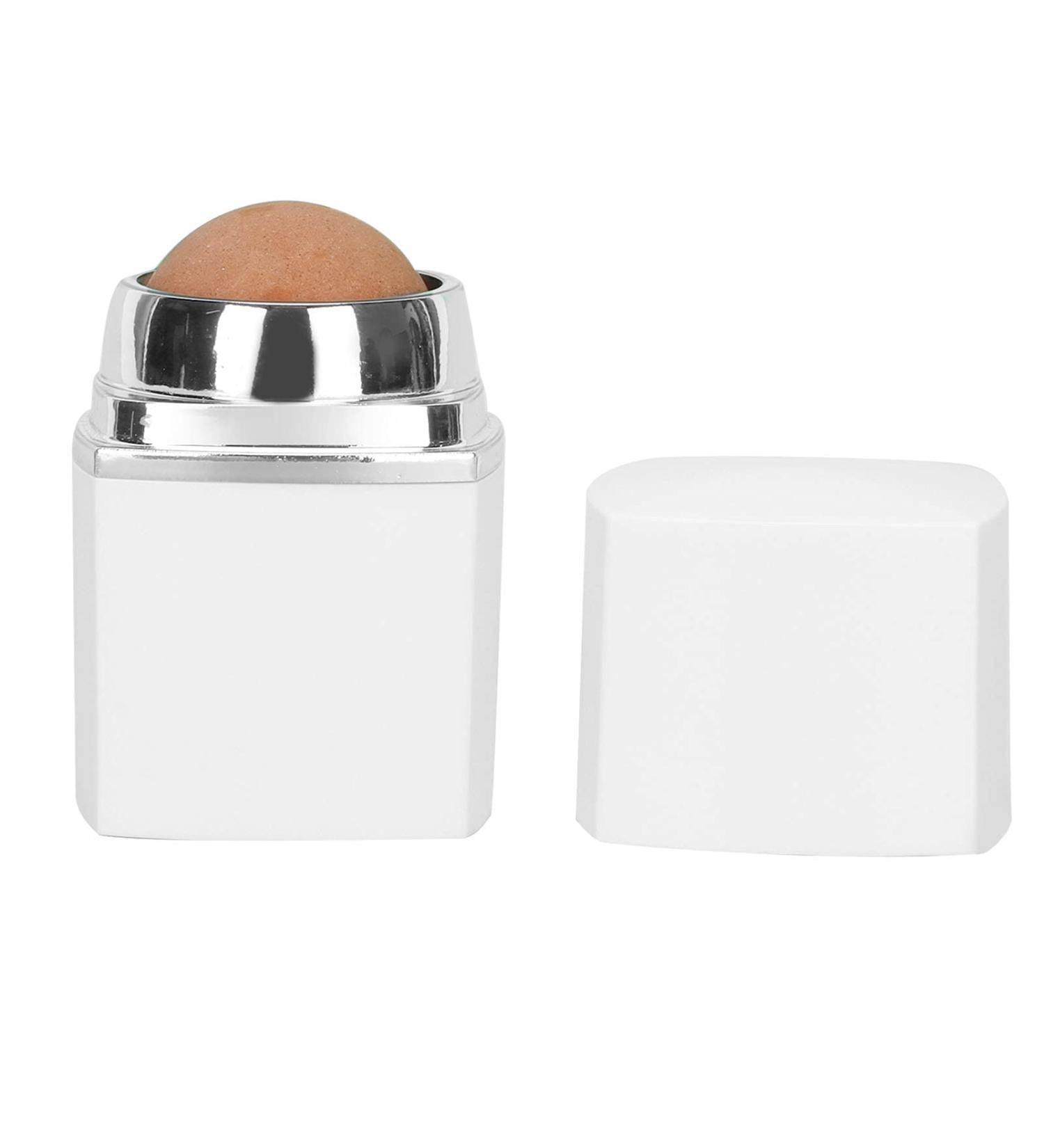 Mini Portable Facial Roller Reusable Facial Skin Care Tools for Exquisite Makeup Volcanic Stone Oil Absorbing Ball for Skincare Easy Cleaning Makeup Beauty Accessories for Female Girls(White) - Buy Online on SooperMarket.com