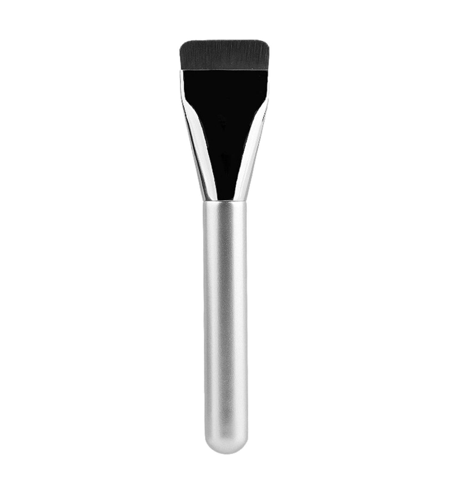 Liquid Foundation Pinsel Foundation Pinsel Makeup Concealer Brush Makeup Concealer Brush Flacher Rougepinsel f r Gesicht Make Up Pinsel Flach Faserhaar Gesichtsb rste Aluminum tube wooden handle - Buy Online on SooperMarket.com