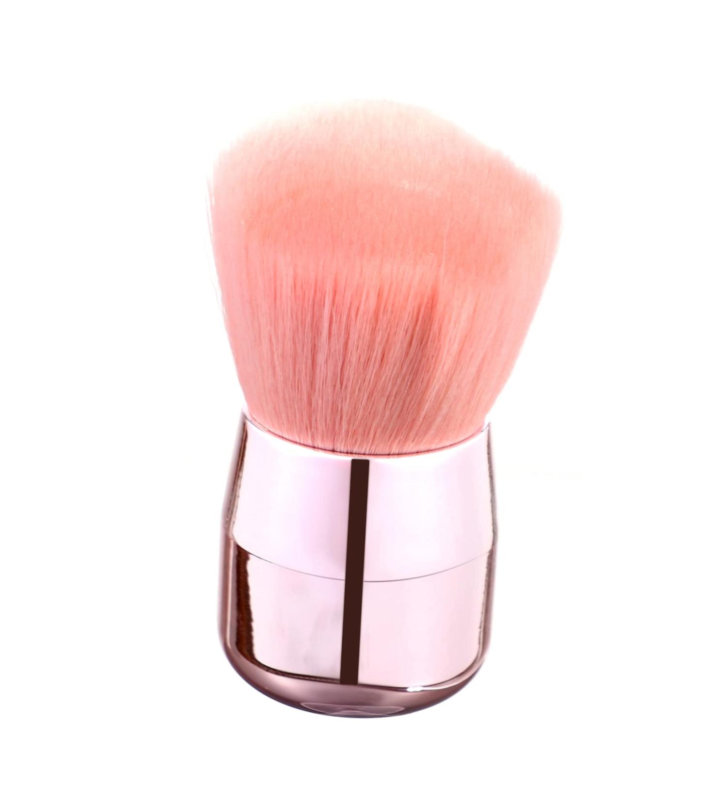 NOLITOY Mushroom Head Makeup Brush | Fluffy Face Powder & Cheek Brush | Triangle Body Brush | Portable Pink Beauty Tool - Buy Online on SooperMarket.com