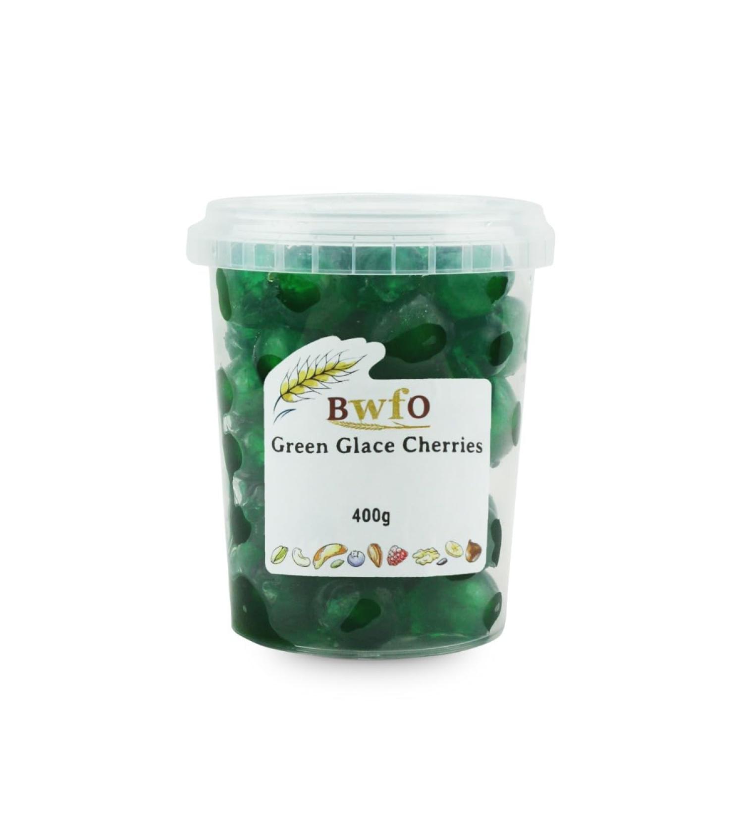 Green Glace Cherries 400g (BWFO)