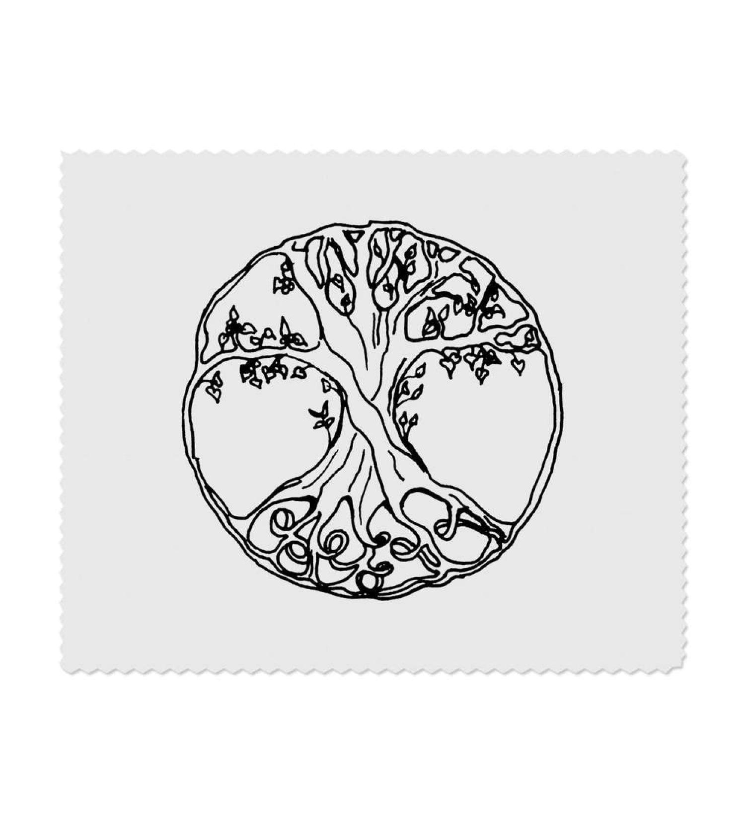 Azeeda 'Tree of Life' Microfiber Lens Cleaning Cloths - 2 Pack | Ideal for Glasses & Screens | International Shipping Available - Buy Online on SooperMarket.com