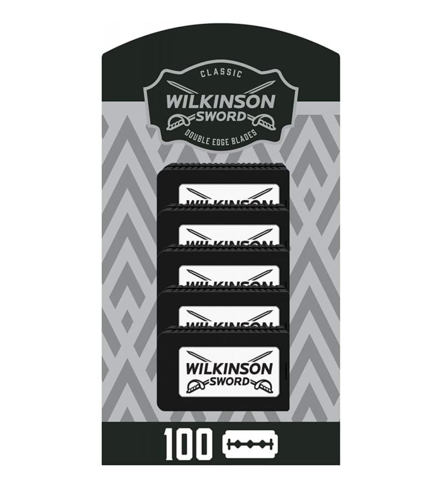 Wilkinson Sword Classic DE Razorblades - 100 Blades | High-Quality Shaving Blades - Buy Online on SooperMarket.com