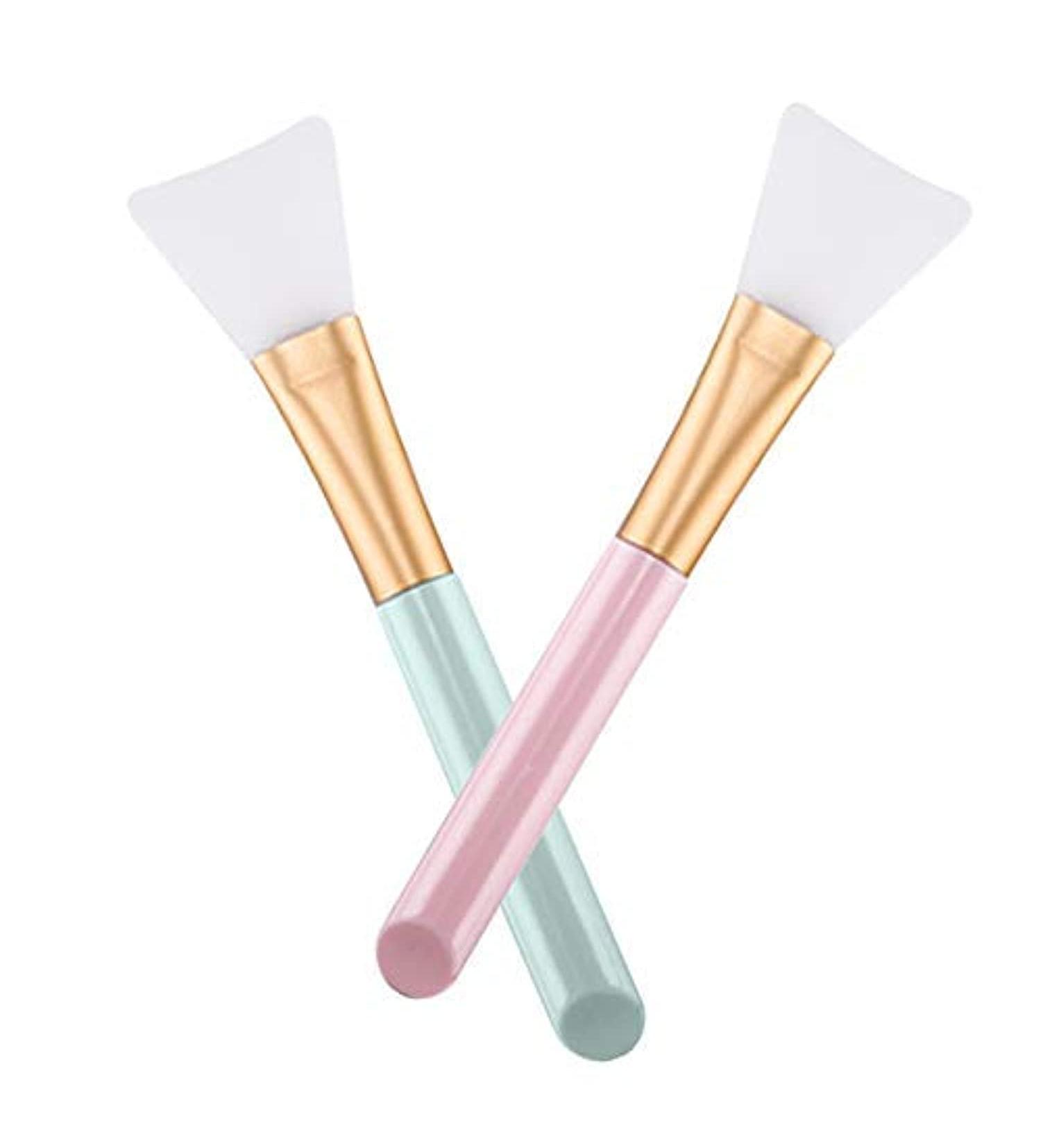 2 PCS Silicone Face Mask Brush Set - Soft Facial Mud Mask Applicator Tool - Buy Online on SooperMarket.com