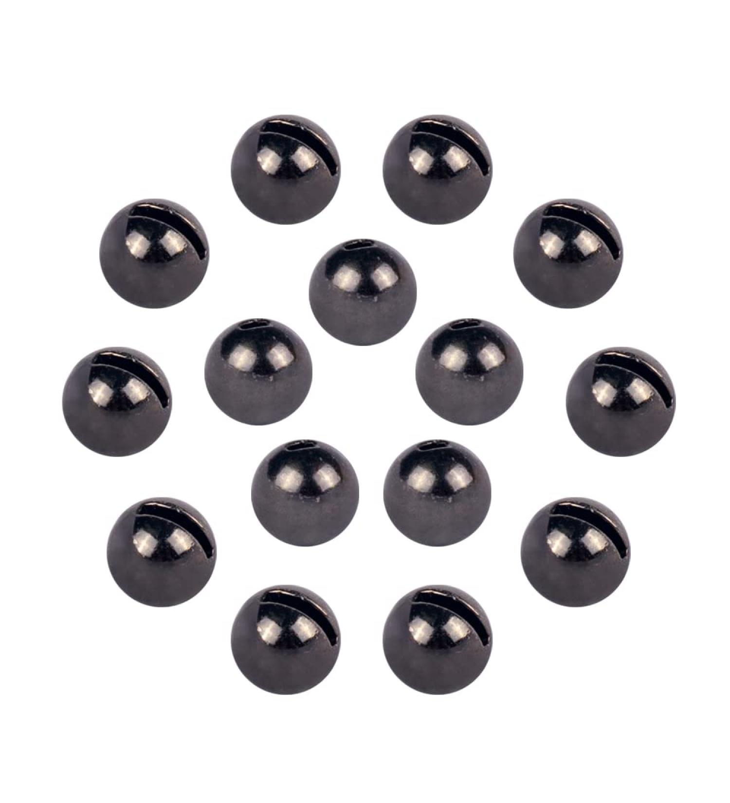 MUUNN 50pcs Tungsten Slotted Beads for Fly Tying - 12 Colors/13 Sizes - Black Nickel - Fly Tying Materials - 2.8mm - Buy Online on SooperMarket.com