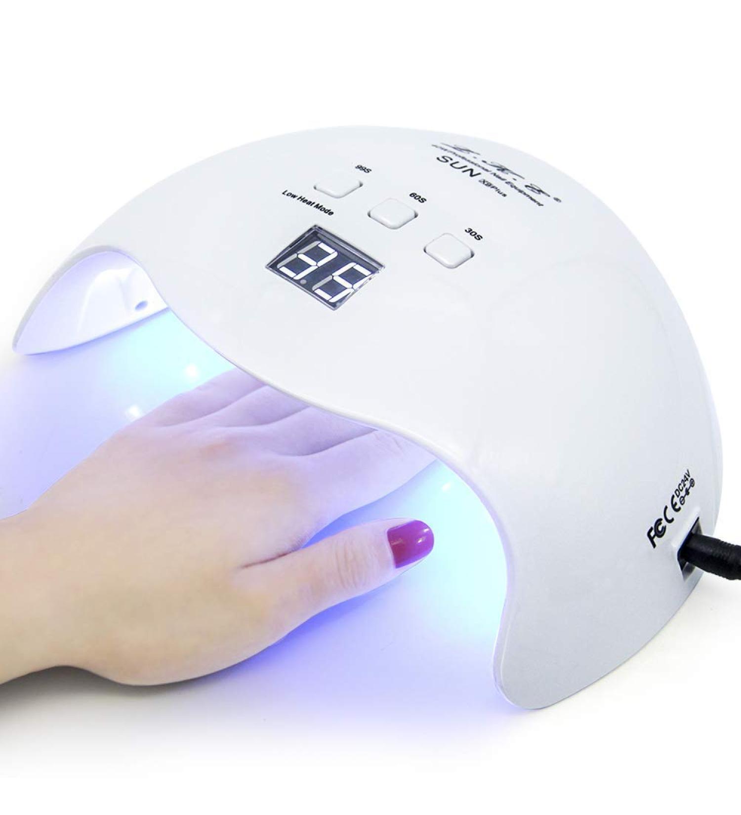 Professional 40W Gel UV LED Nail Lamp Dryer | 3 Timers for Gel Nail Polish | Nail Art Tools in White - Buy Online on SooperMarket.com
