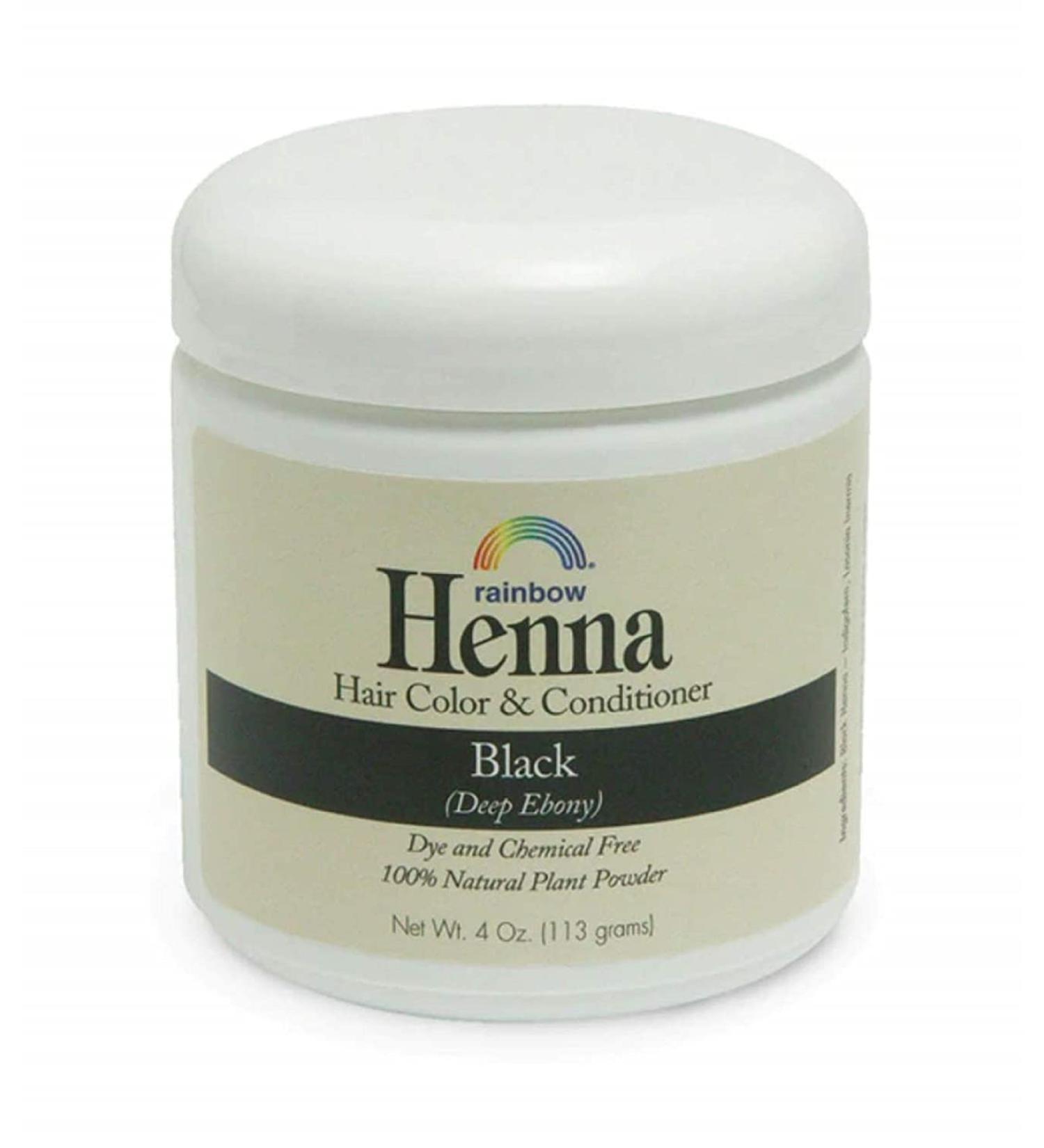 Rainbow Research Henna Hair Color and Conditioner - Persian Black Deep Ebony - 4oz - Buy Online on SooperMarket.com