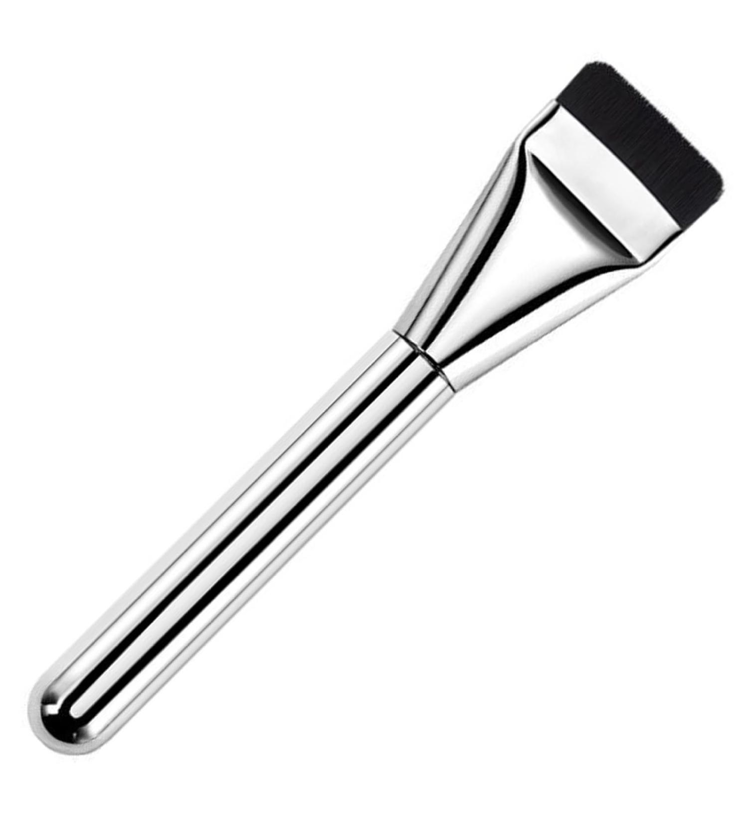Flat Foundation Brush 5.4'' Flat Makeup Brush Thin Blade Liquid Foundation Brush Soft Bristles Contour Brush Concealer Brush for Streak-Free Coverage Natural Finish - Buy Online on SooperMarket.com