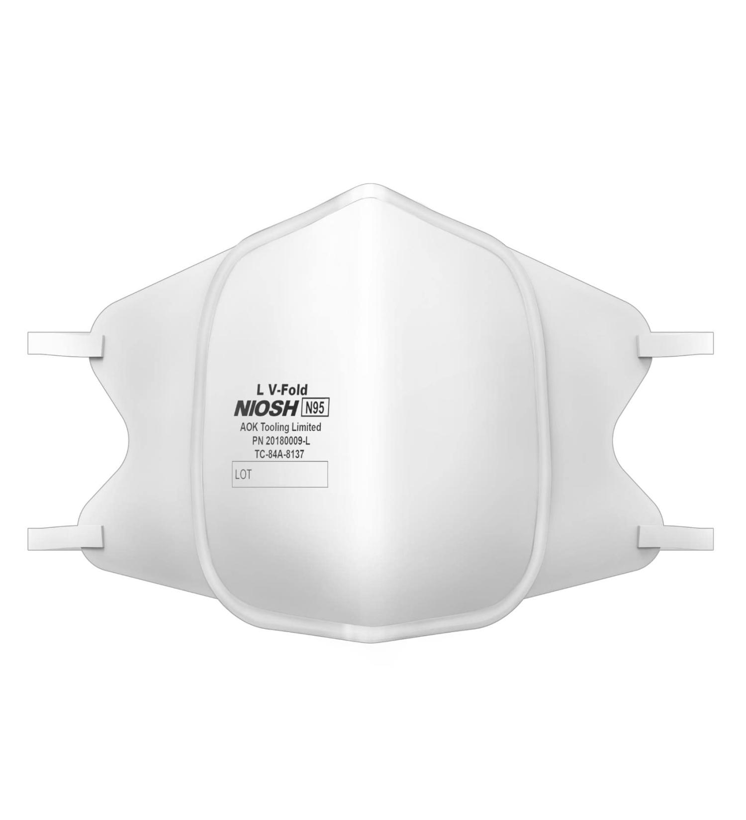 MAGID N95 Respirator Masks (Medium) - 10 Pack | Metal Nose Clip, Latex-Free Elastic Headband, Triple Layer Construction | Foldable Design - Buy Online on SooperMarket.com