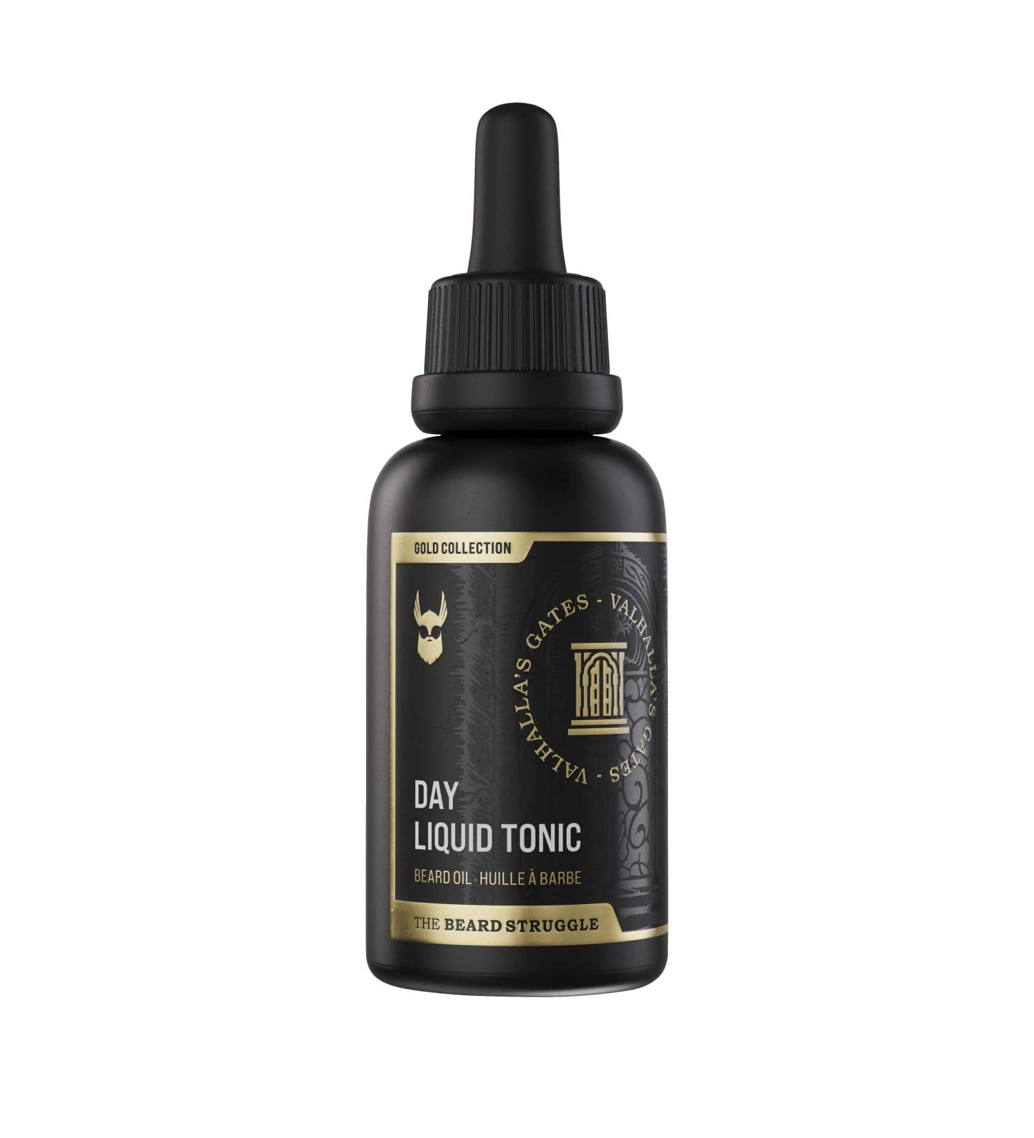 Valhalla's Gates Day Liquid Tonic Beard Oil - Gold Collection for Men - 30ml - Moisturize, Soften, Reduce Itch, Promote Beard Growth - Buy Online on SooperMarket.com