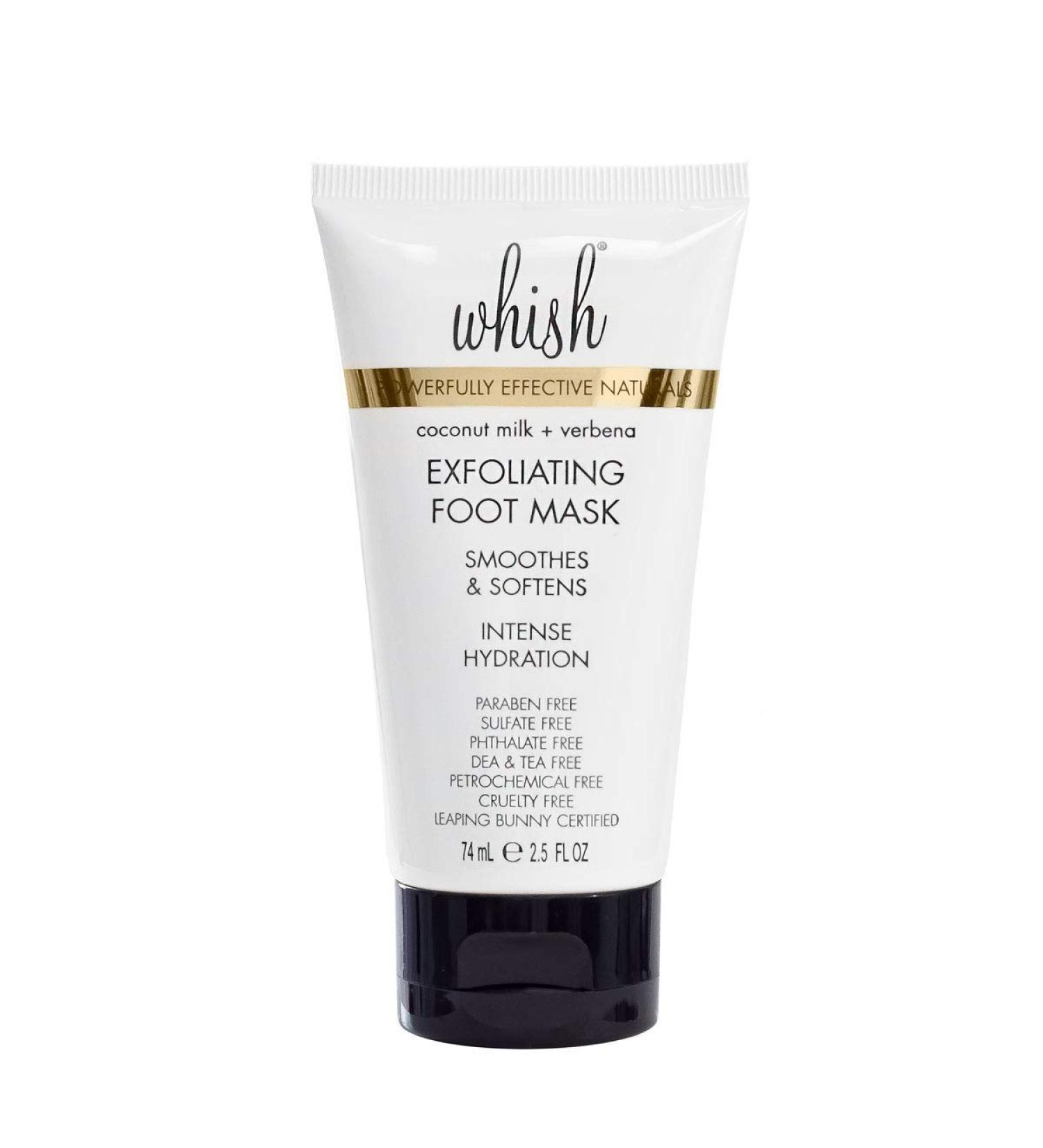 Whish Coconut Milk + Verbena Exfoliating Foot Mask - Smooth & Soften with Intense Hydration - Buy Online on SooperMarket.com