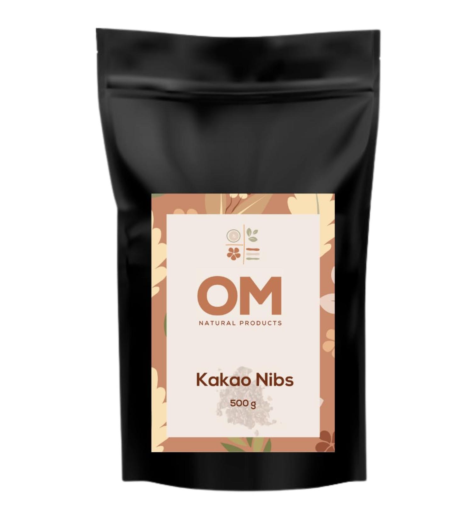 OM Kocao Nibs 500g | Vegan Chocolate Essence | Rich in Fiber | 100% Natural from Peru - Buy Online on SooperMarket.com