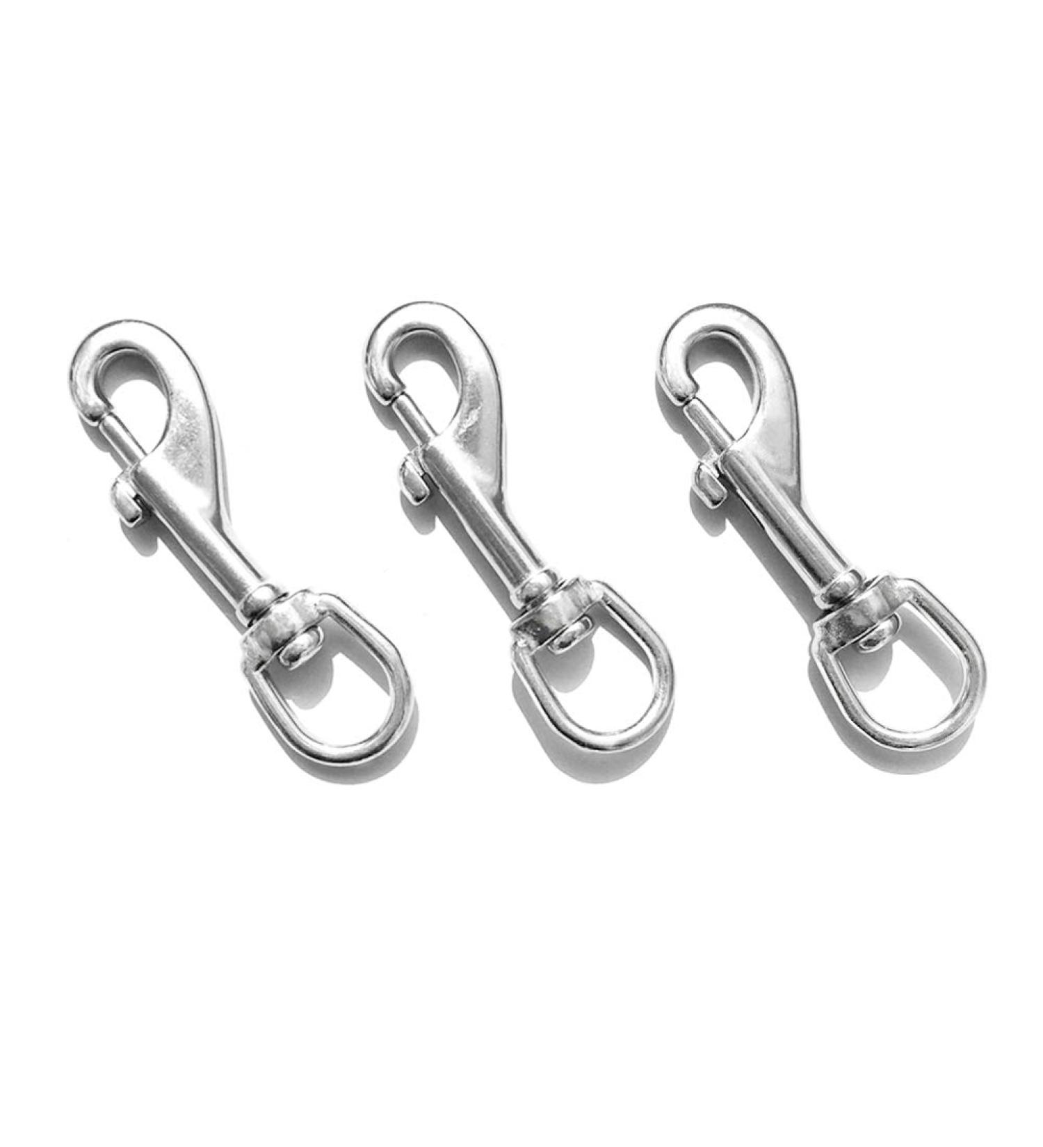 Long Buy Swivel Eye Bolt Snap Hooks  Stainless Steel 316 Marine Grade Scuba Diving Clip  Snap Bolt Trigger Chain Clip  Single Ended Trigger Clasp Pet Buckle  80mm  90mm  101mm  Heavy Duty 3Pcs 80mm - Buy Online on SooperMarket.com