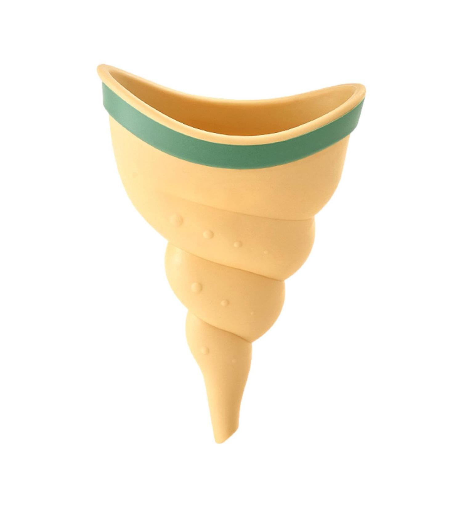Female Urination Device - 1/2 Female Urinal Reusable Women Pee Funnel Portable Conch Ladies Standing Urinal Soft Conch Type Women Standing up to Pee Funnel Camping Hygiene Sanitation Products yellow - Buy Online on SooperMarket.com