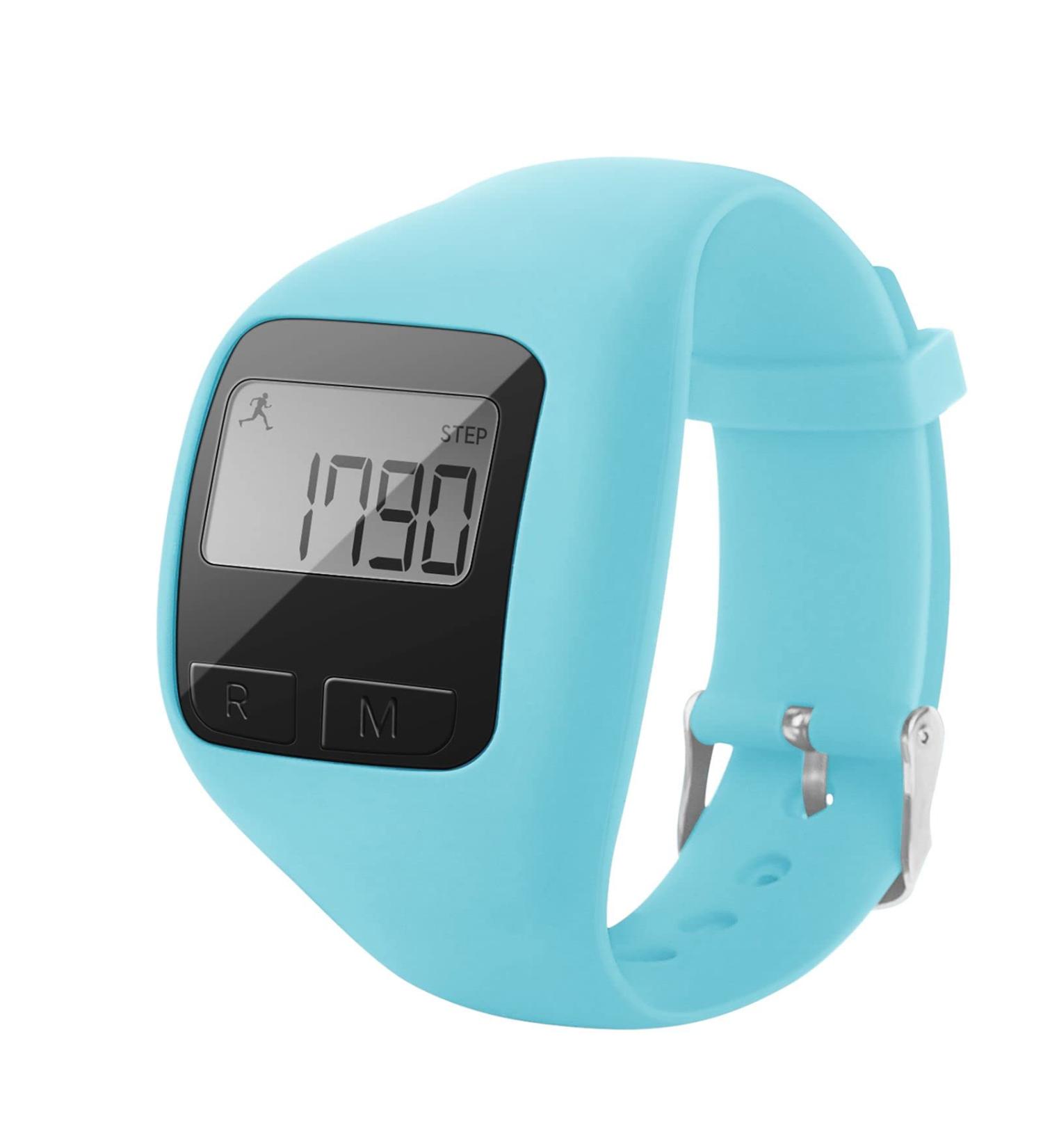 BATAUU Fitness Tracker 3D Digital Watch Pedometer | Step Counter, Distance Tracker, Calorie Counter | Walking & Running | Easy-to-Use | Blue - Buy Online on SooperMarket.com