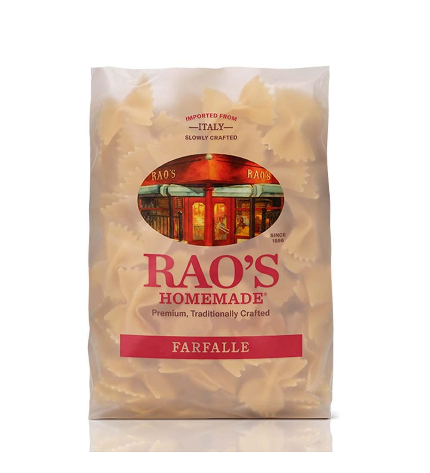 Rao's Homemade Farfalle Pasta 16oz - Premium Quality Durum Semolina Flour - Imported from Italy - 1 Pound Pack - Buy Online on SooperMarket.com
