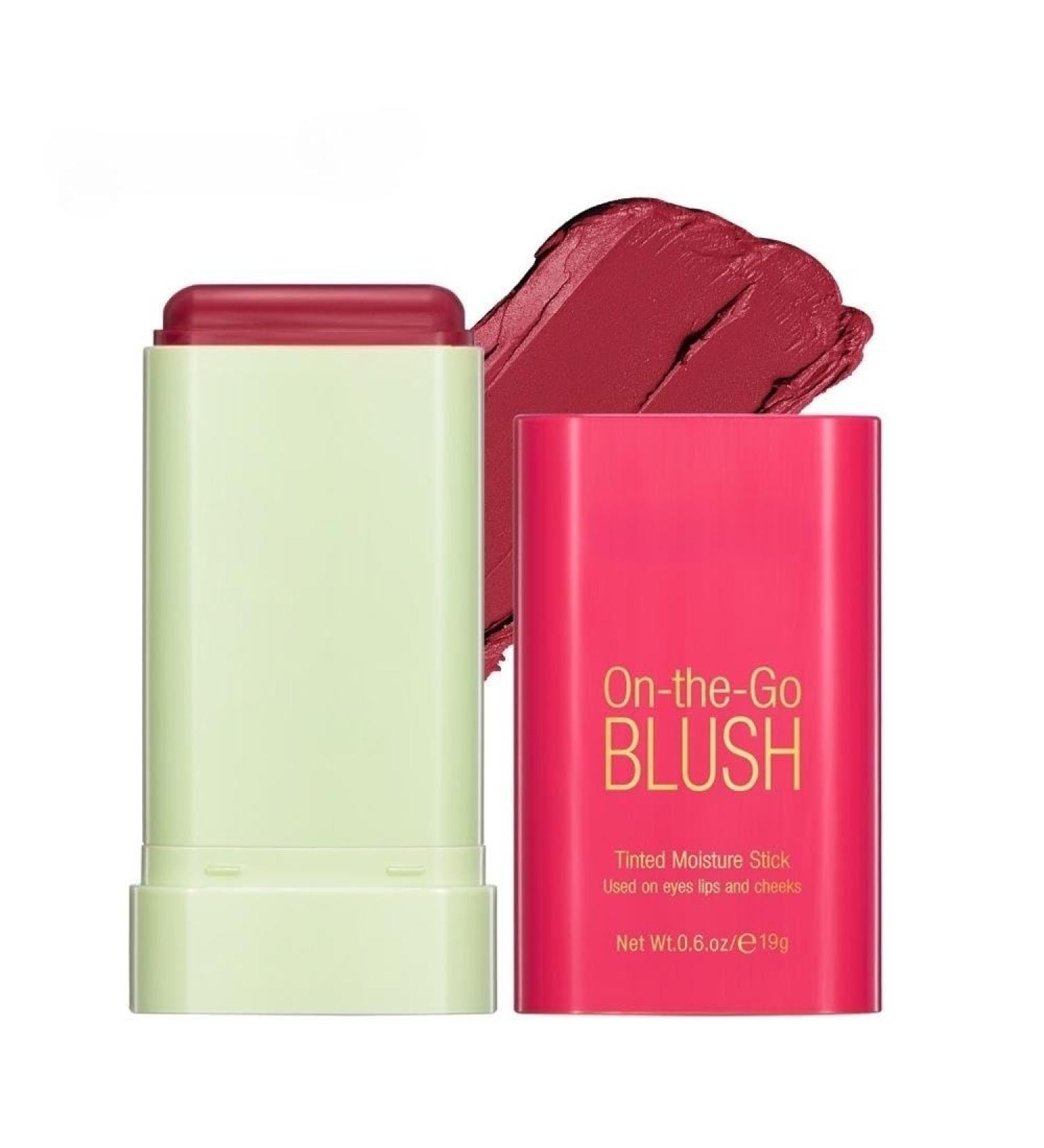 Lovelycat On-the-Go Makeup Blush Stick Tinted Moisture Stick Shadow Lips Cheek Blusher Creamy Makeup Long Lasting Natural Nude Makeup for All Skin (red) - Buy Online on SooperMarket.com