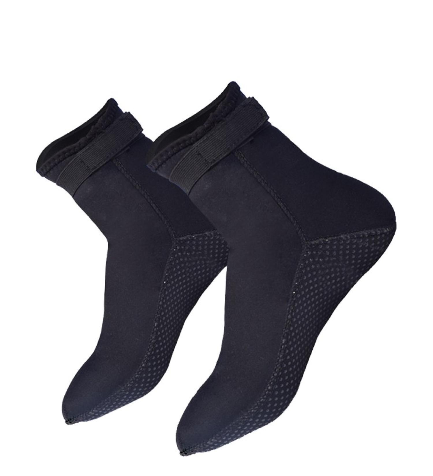 Nachvorn Premium 3mm Neoprene Water Fin Socks with Velcro Strap - Black, S (US Men 6-7 / Women 7.5-8.5) - Ideal for Beach, Swim, Surf, Yoga, Exercise & Sand Activities - Buy Online on SooperMarket.com