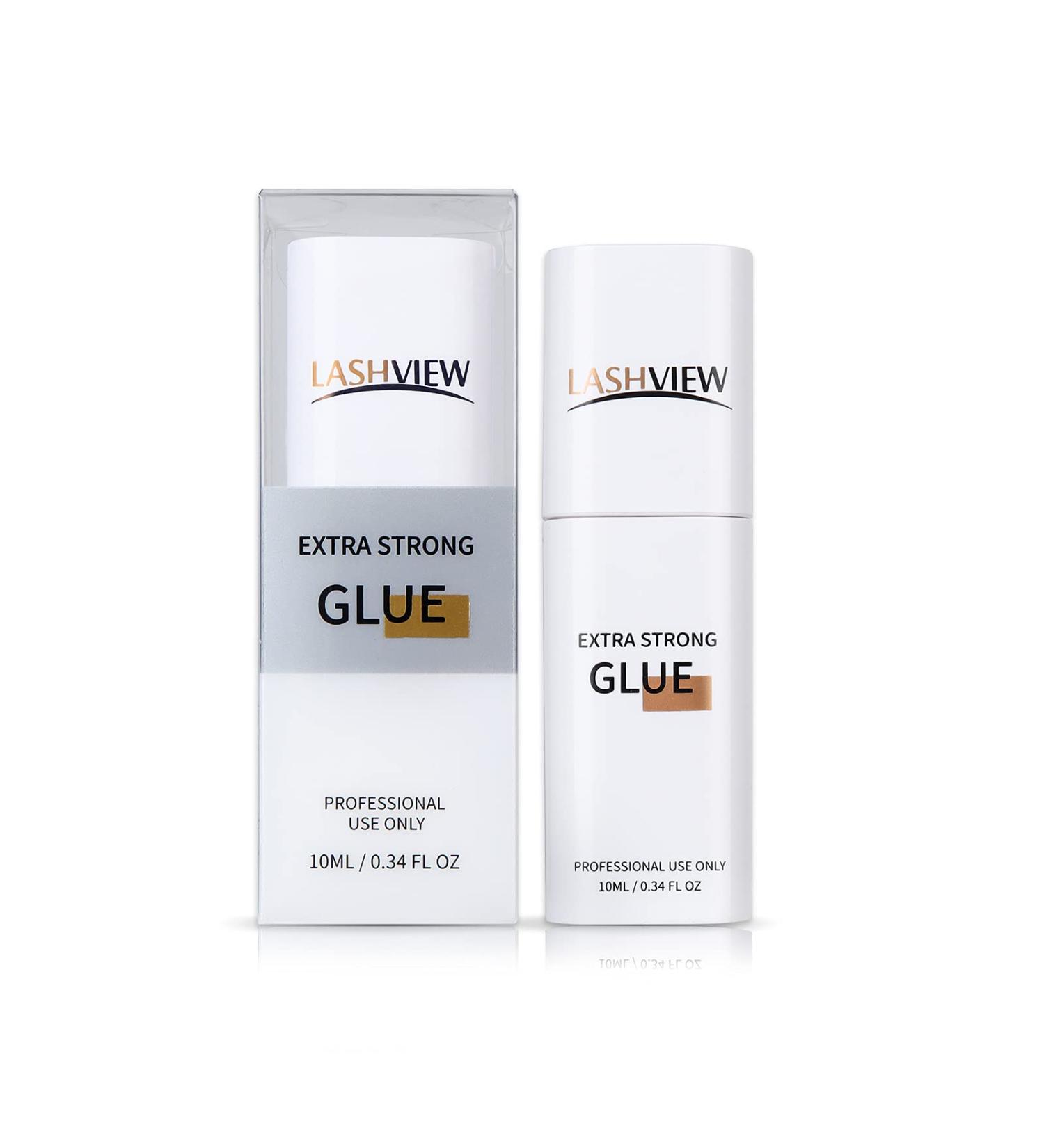 LASHVIEW Eyelash Extension Glue - Precise Drop Technology, 1 Sec Dry Time, 10ml - Buy Online on SooperMarket.com