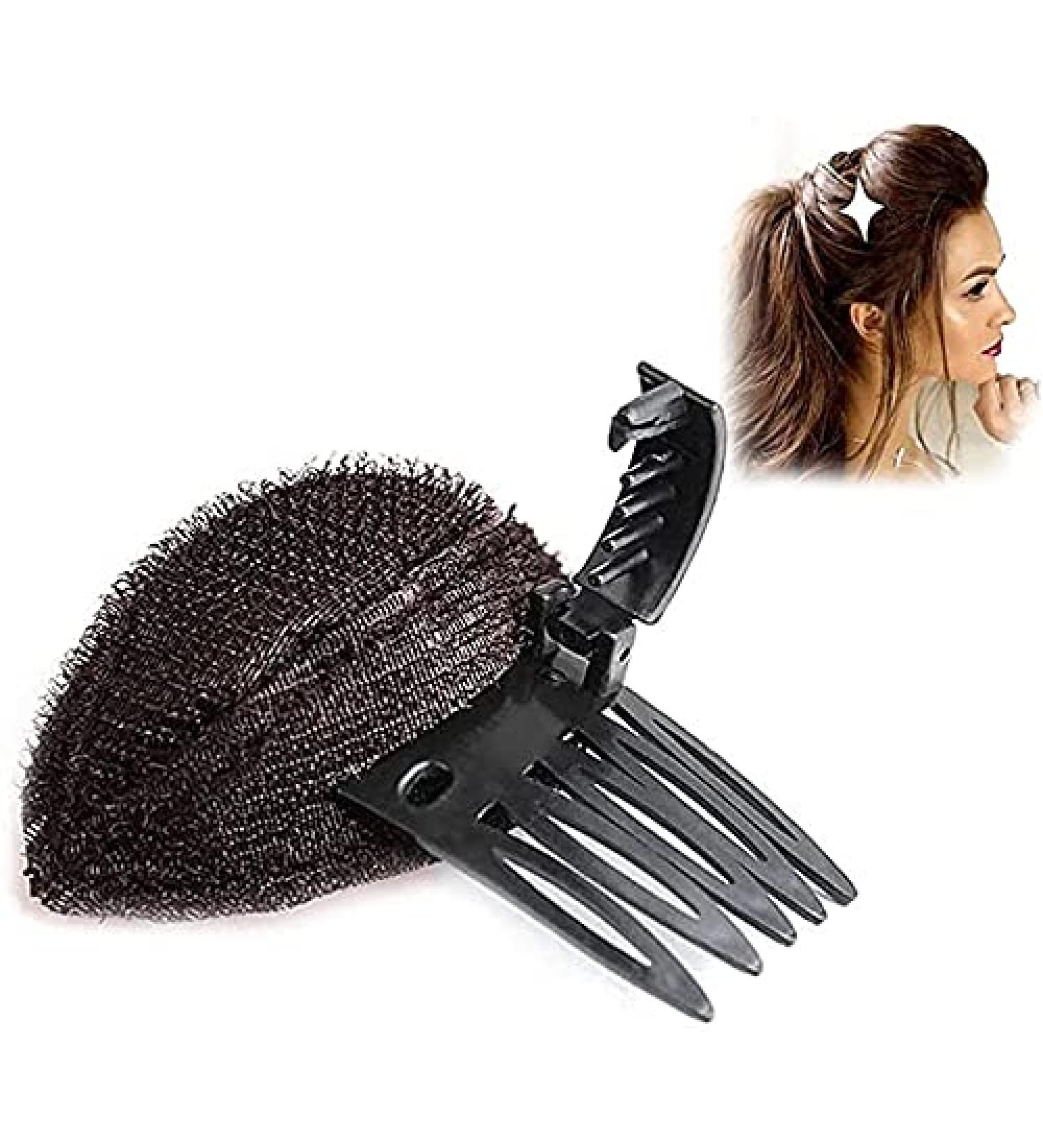 U-K 1pc Puff Hair Head Cushion Invisible Bump Up Volume Hair Base Fluffy Self Insert Hair Pad Sponge Clip Great for Women & Girls Nice and Professional - Buy Online on SooperMarket.com