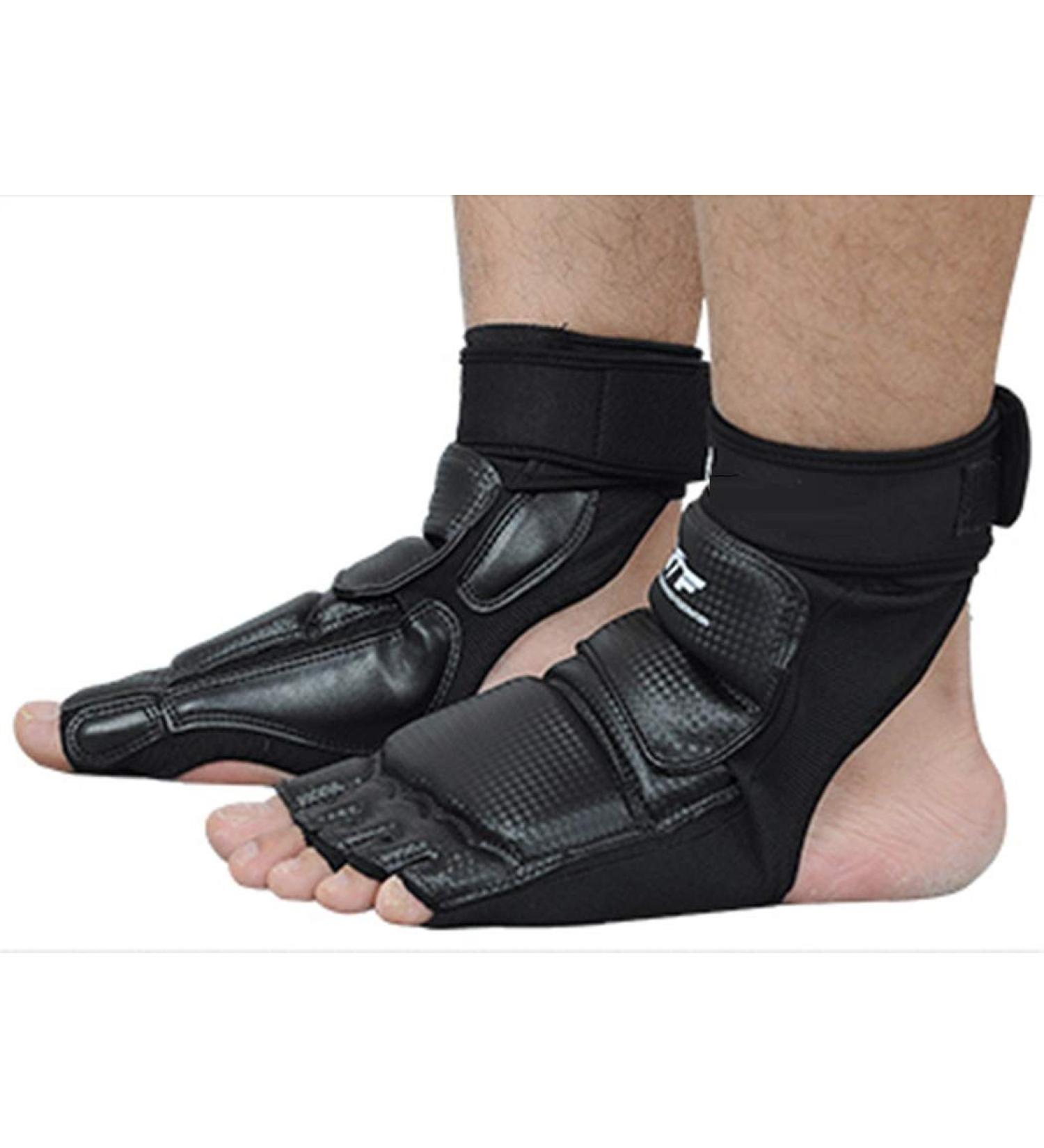 Wonzone Taekwondo Boxing Foot Protector - Martial Arts Sparring Gear for Men Women Kids - Black Small - Buy Online on SooperMarket.com
