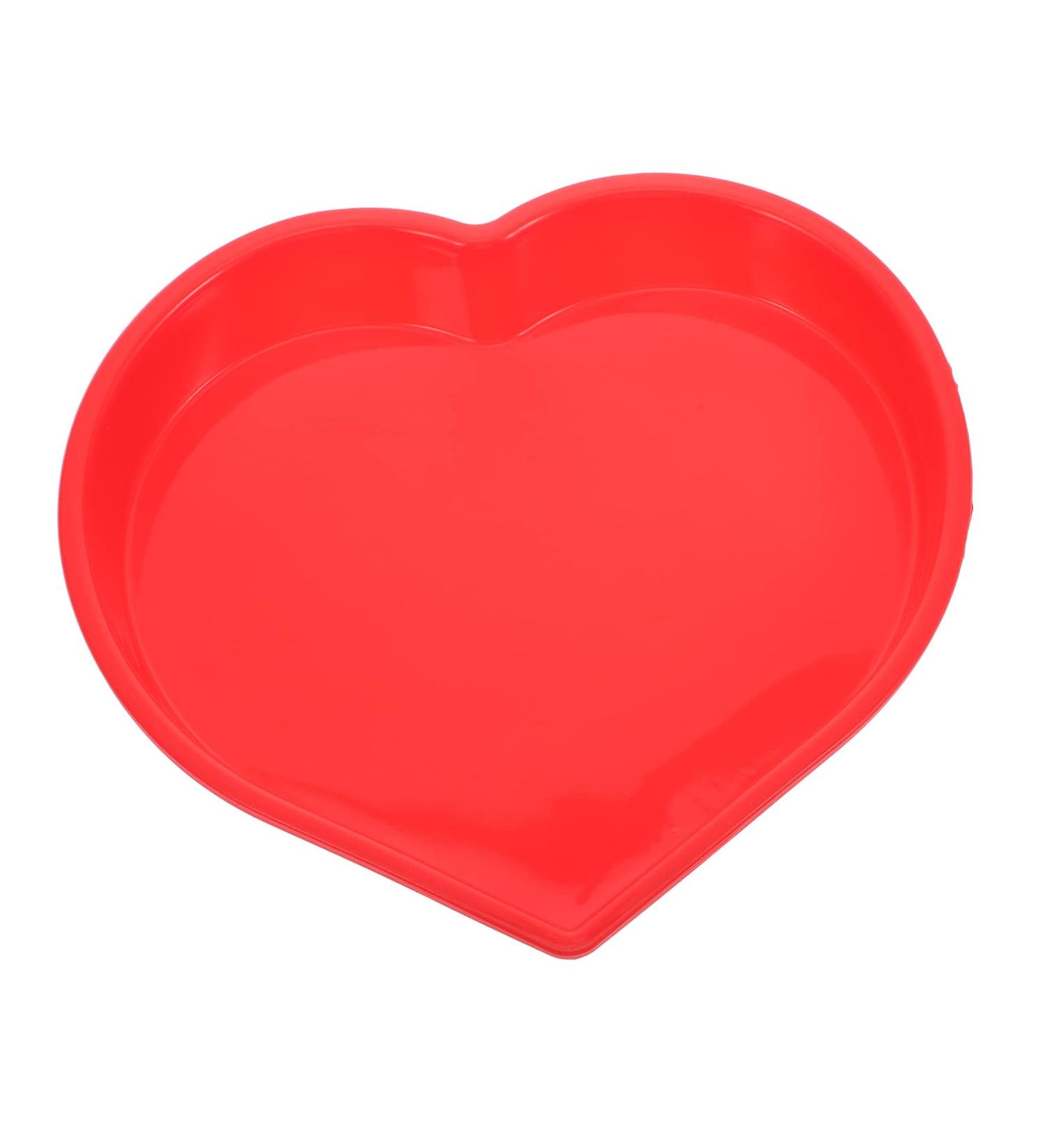 PRETYZOOM Mold Heart Shaped Biscuit Heart Cupcake Pan Silicone Cookie Mini Cupcake Heart Cake Pan Baking Supply Tube Baking Tins Cake Tin Red Wedding Large Baking Dish Silica Gel - Buy Online on SooperMarket.com