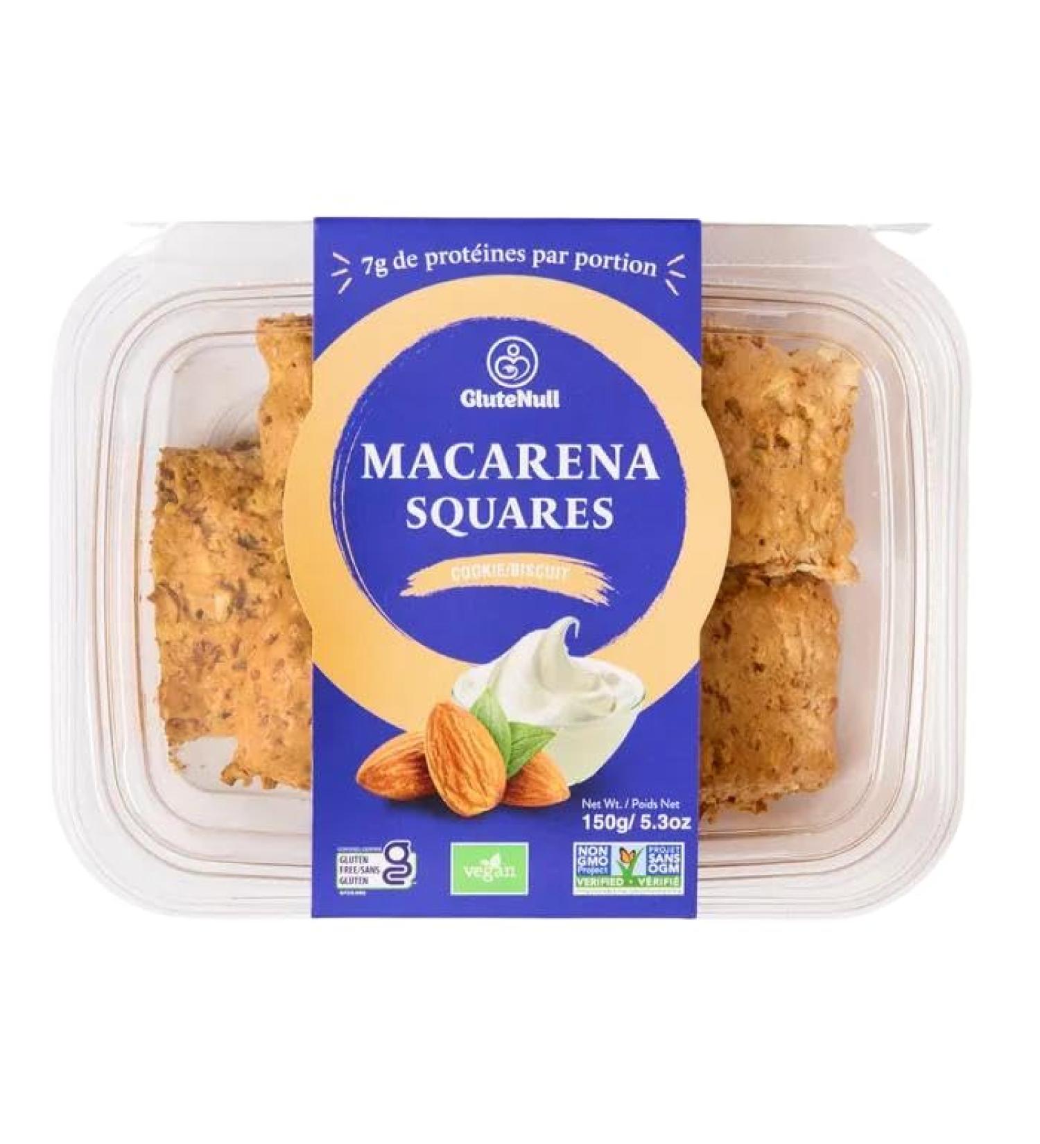 Glutenull Macarena Squares High Protein Gluten-Free Cookies 150g