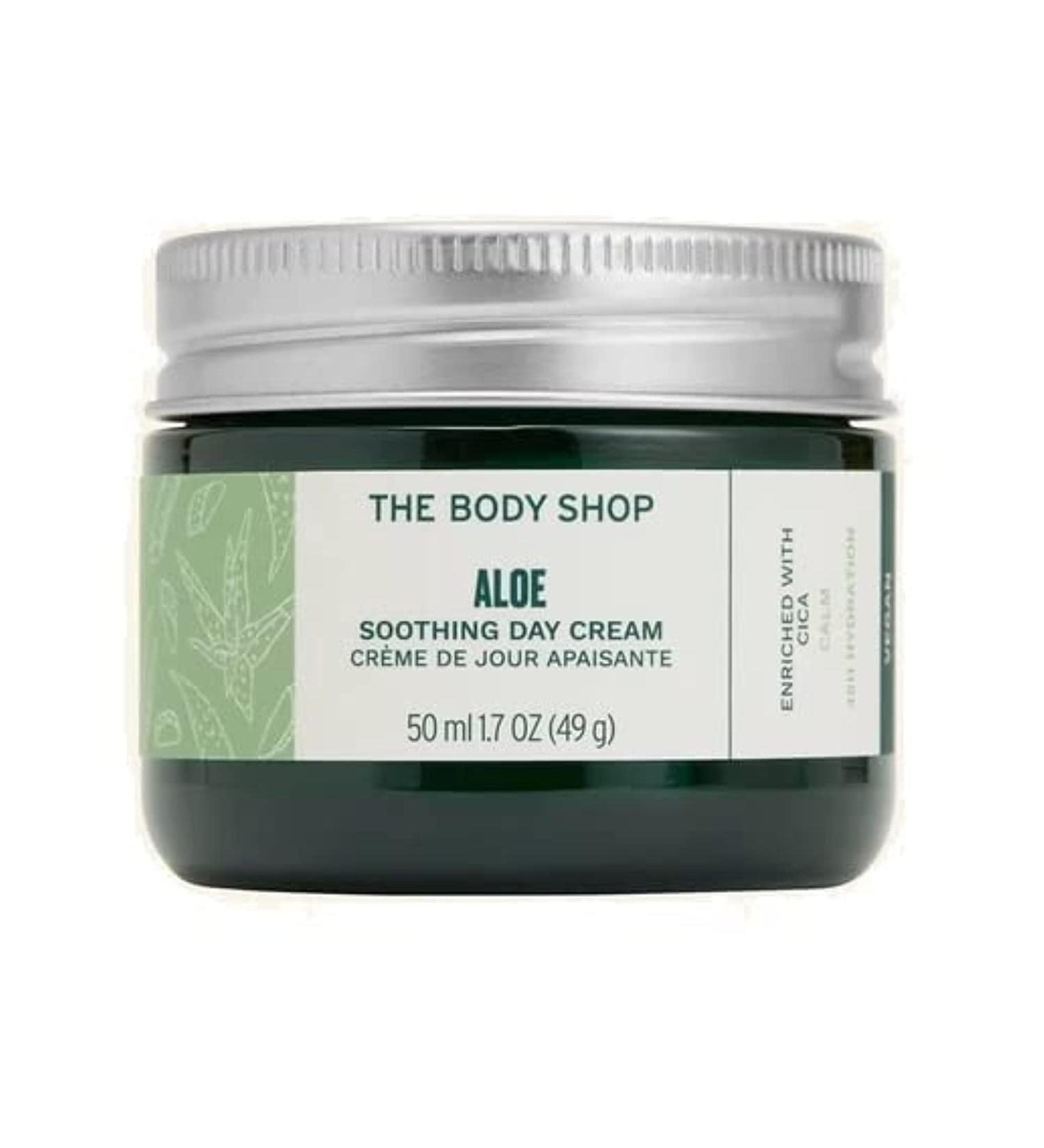 The Body Shop Aloe Soothing Day Cream   Moisturizes Sensitive Skin   Vegan   1.7 oz
