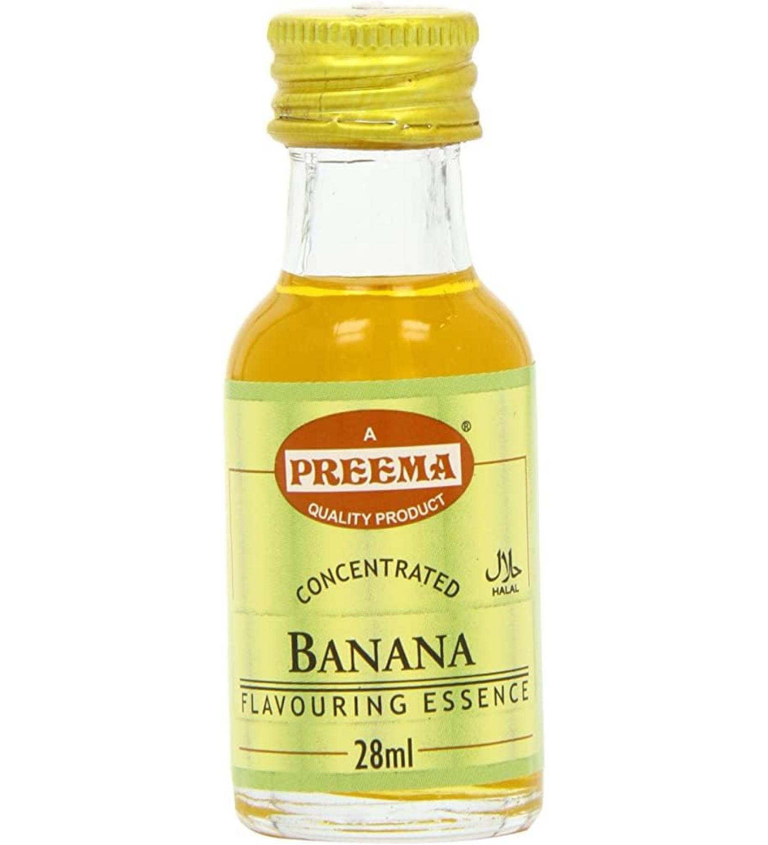 Preema | Banana Flavouring Essence 12X28ml X 12 Trays (144 Bottles) | Prefect For Baking | Halal | Premium Quality - Buy Online on SooperMarket.com