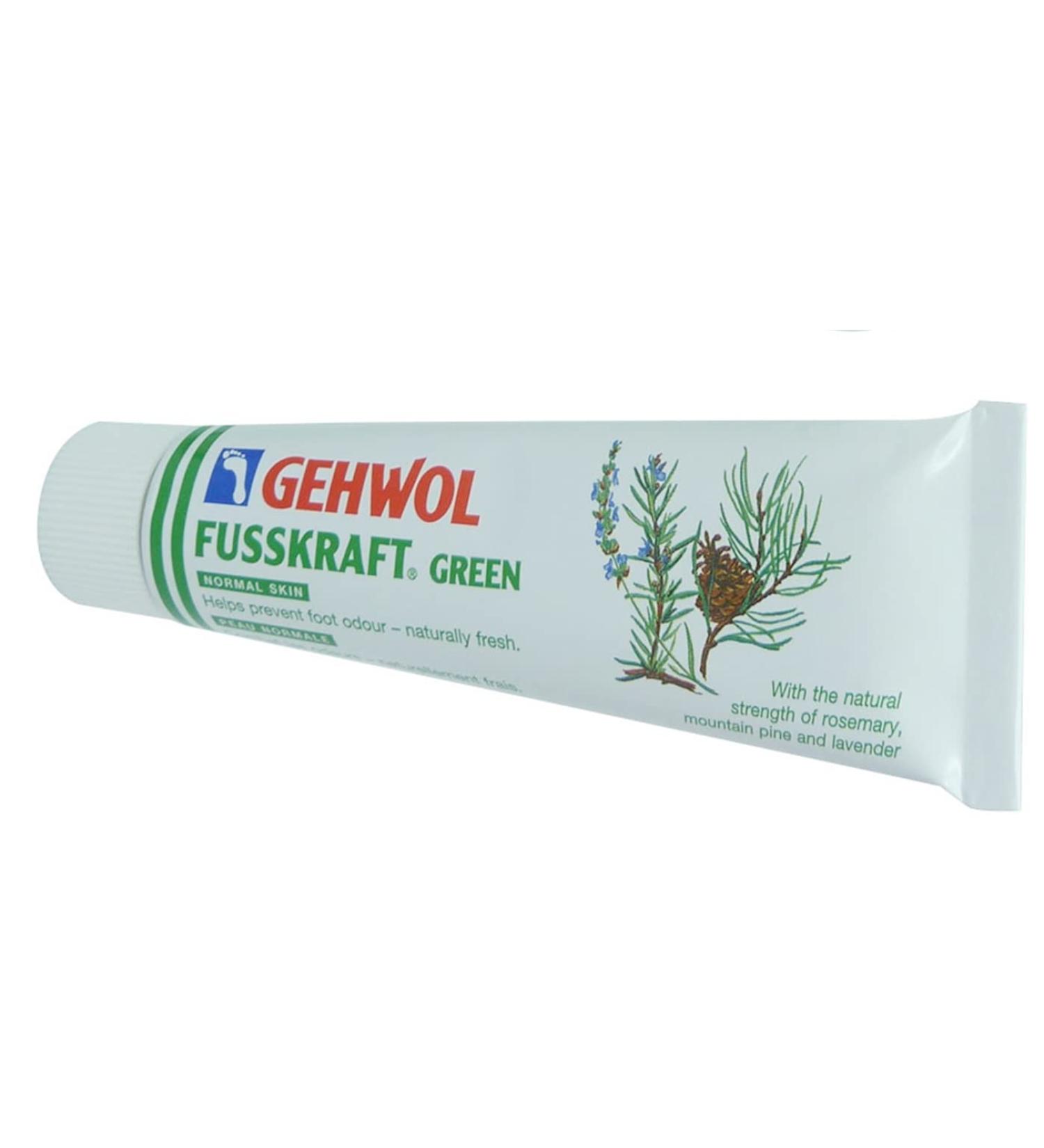 Gehwol Fusskraft Green 75 ml Refreshing Cooling Cream Contains Menthol/Aloe Vera