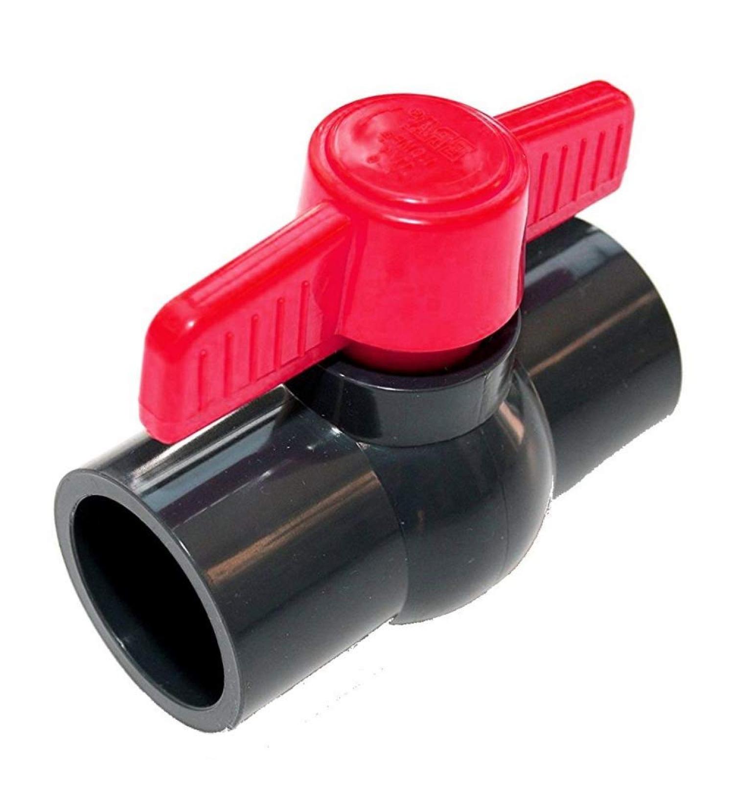 Unknown glued-in ball valve ball valve shut-off valve made of PVC-U with 2 x glued socket for 40mm pipes