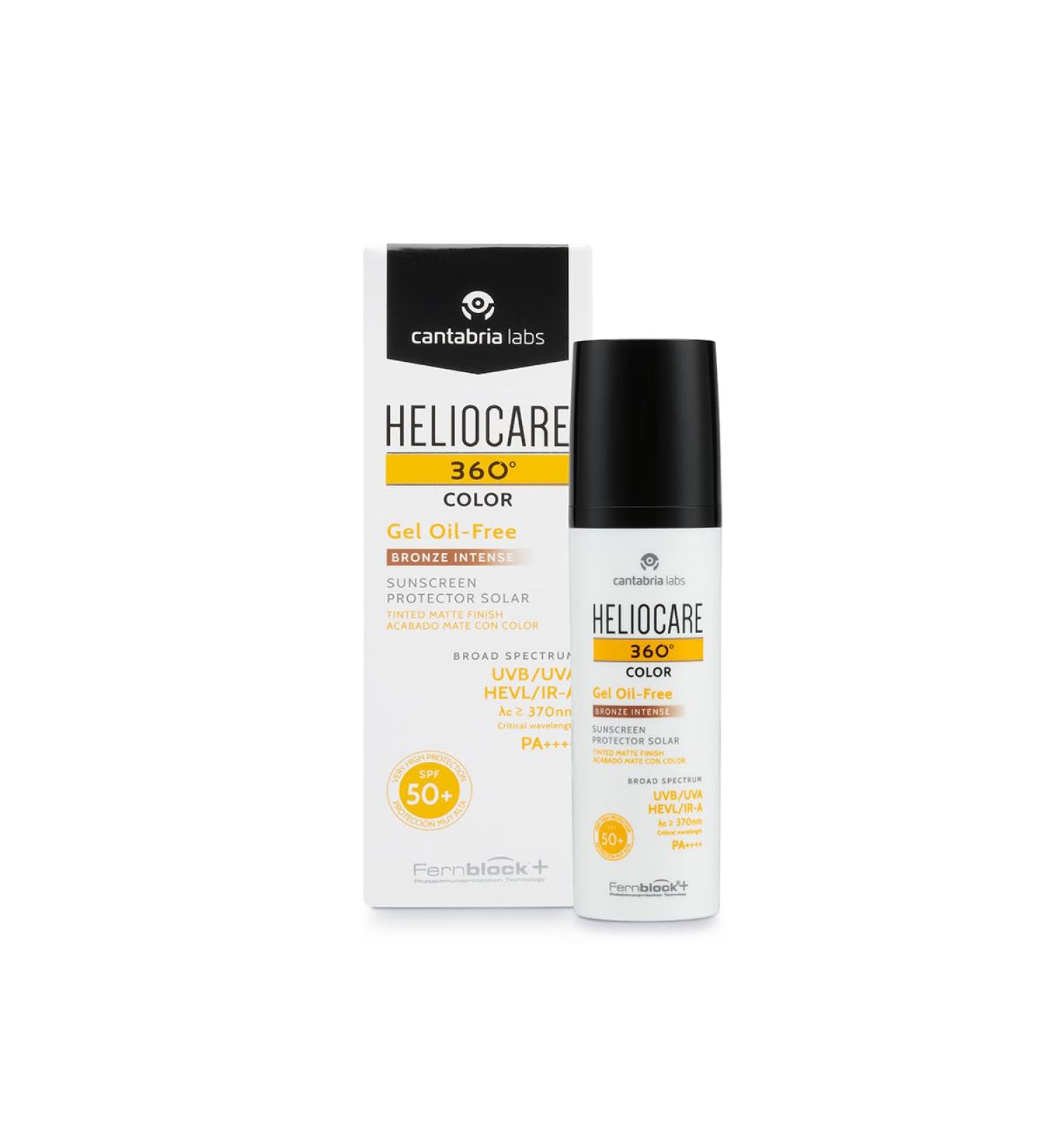 Heliocare 360 Gel Oil Free Bronze Intense Spf50 50ml - Buy Online on SooperMarket.com