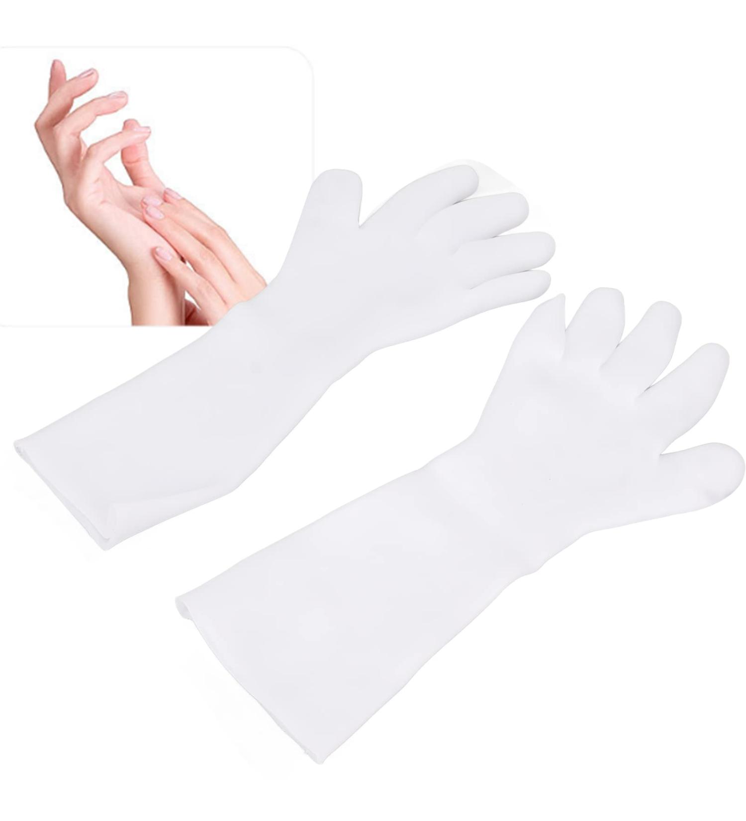 Moisturizing Gel Spa Gloves for Dry Hands | Cotton Eczema Gloves for Softening Skin | Night Gloves for Cracked Hands - Buy Online on SooperMarket.com
